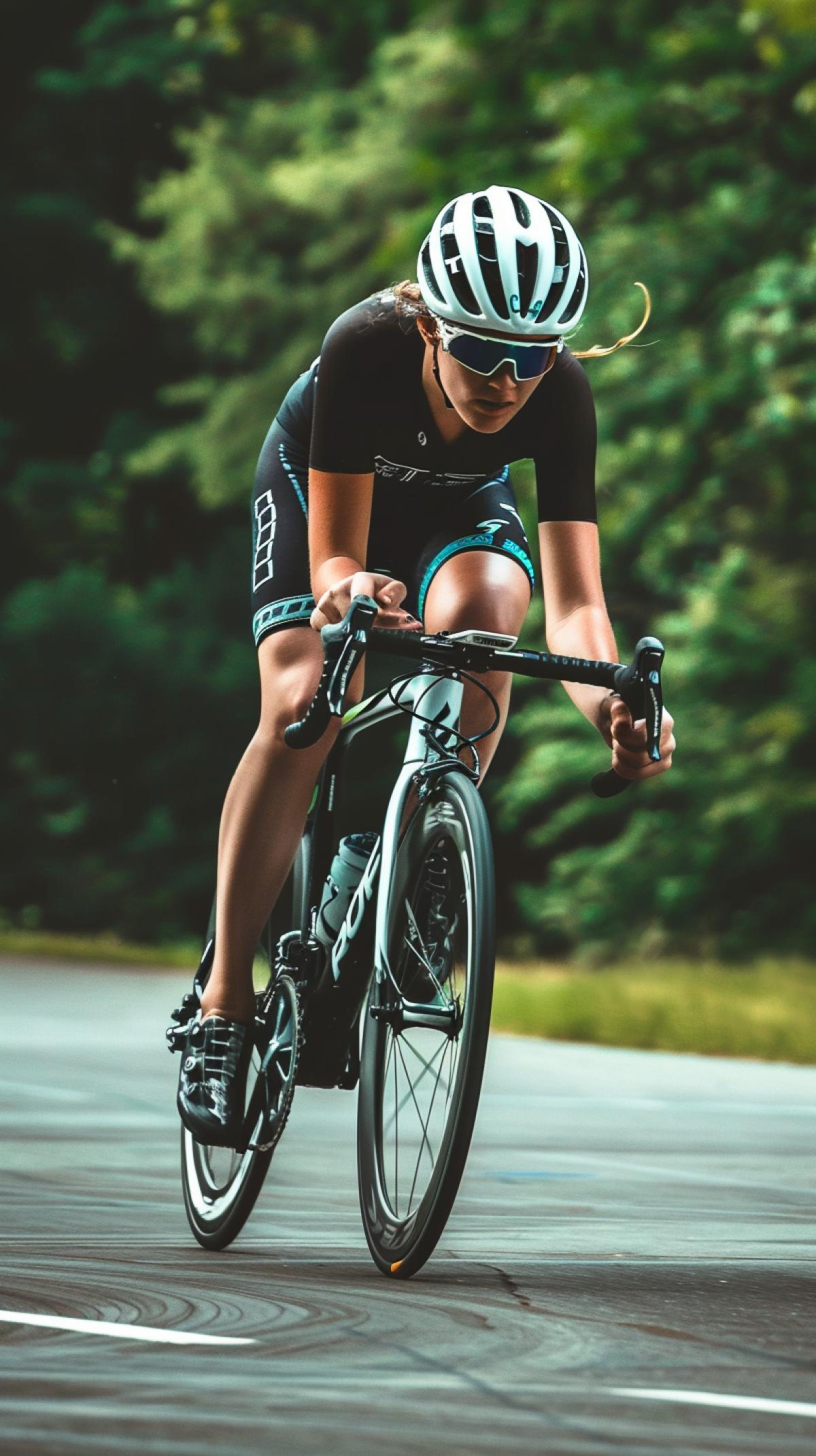 Cyclist wind at competition