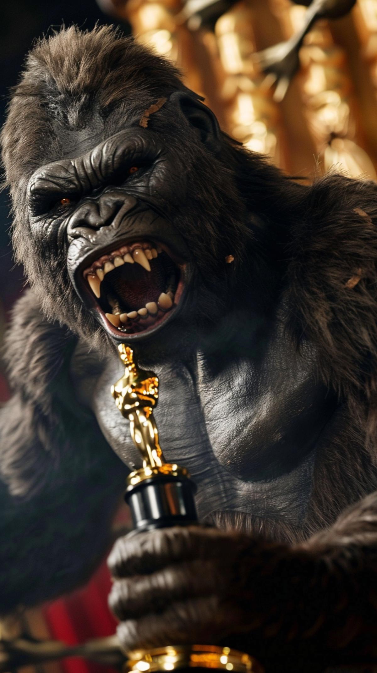 King Kong at the Oscars.
