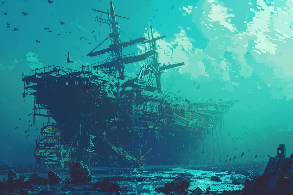 Sunken ship 8-bit