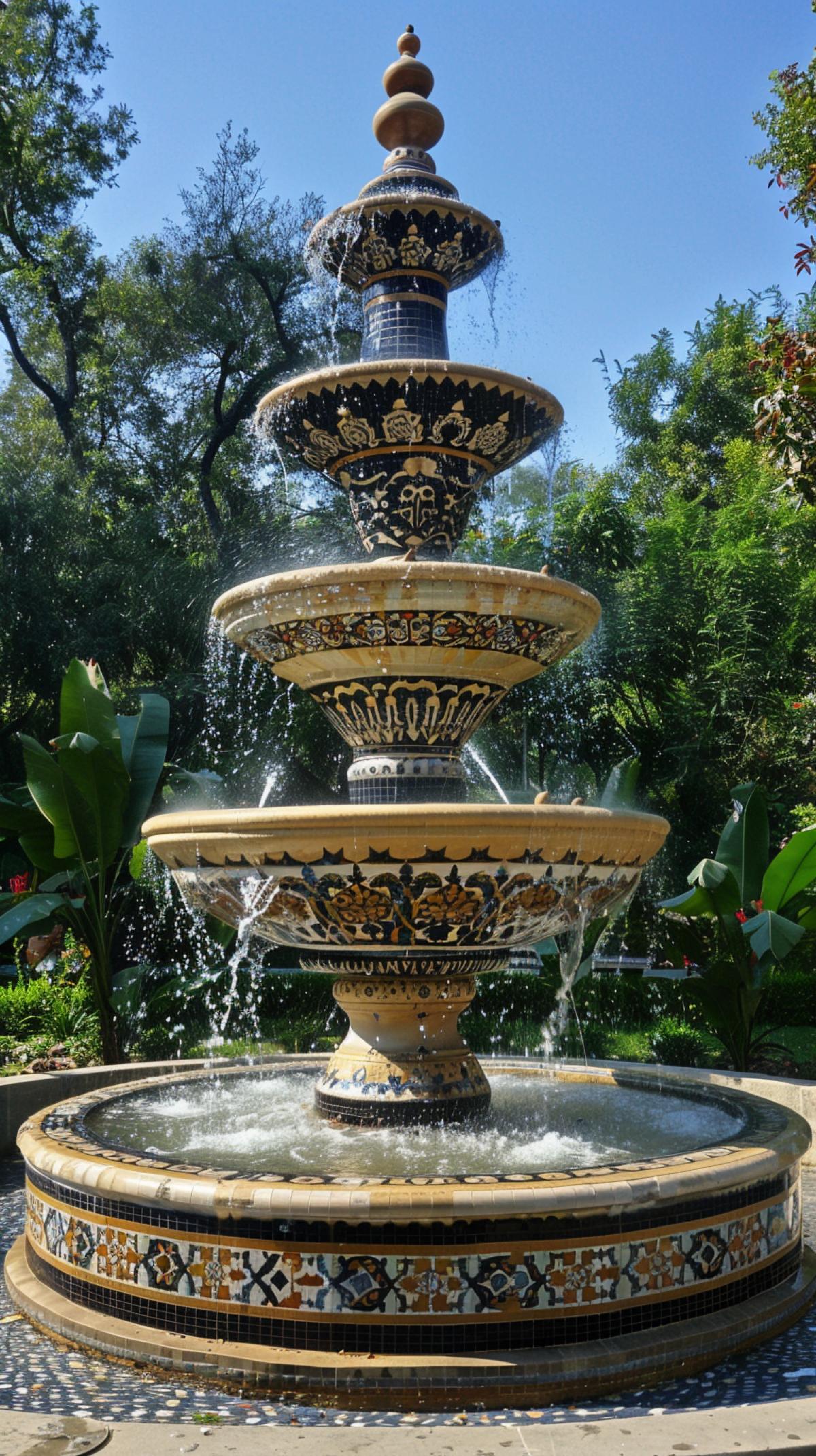 Fountain in Turkish-French style