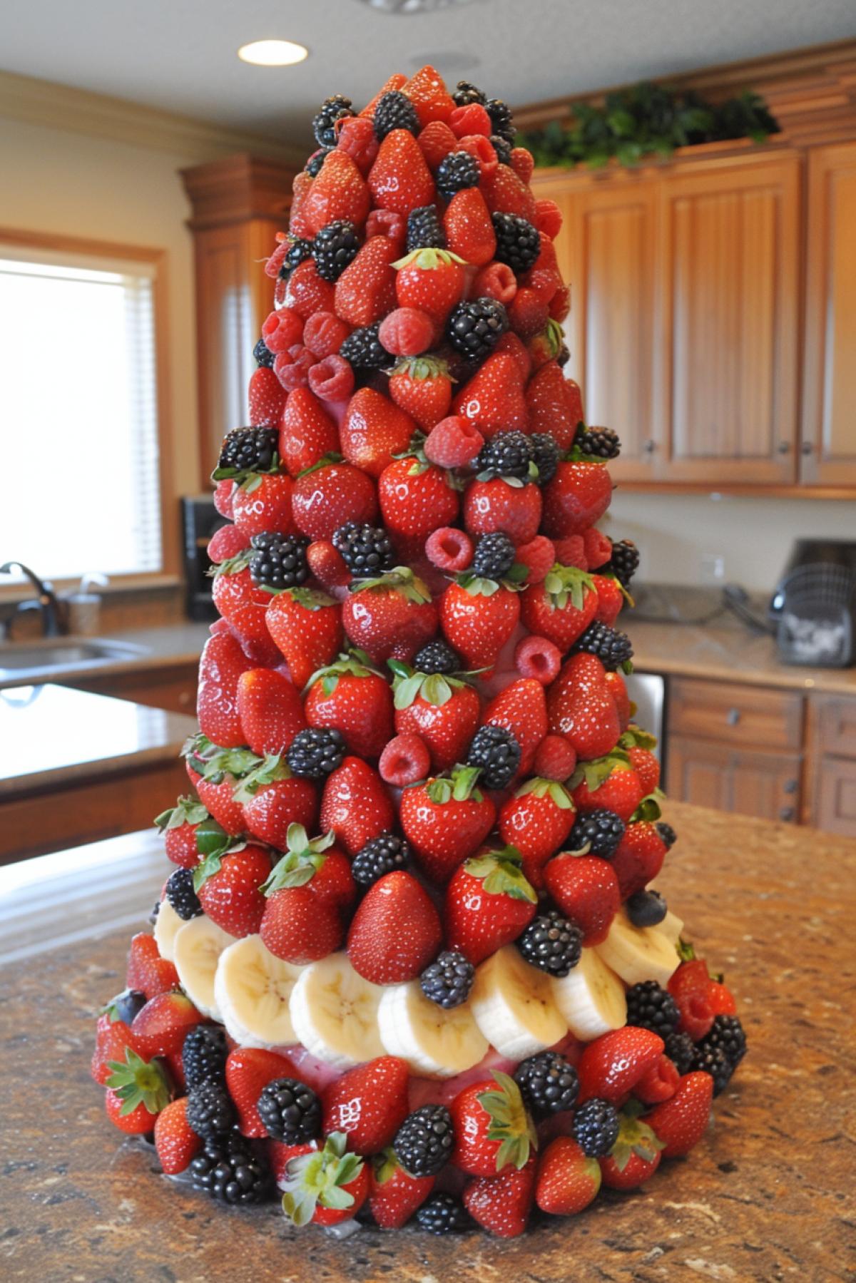 Delicious bouquet of lemons, bananas, fruits, appetizing and healthy