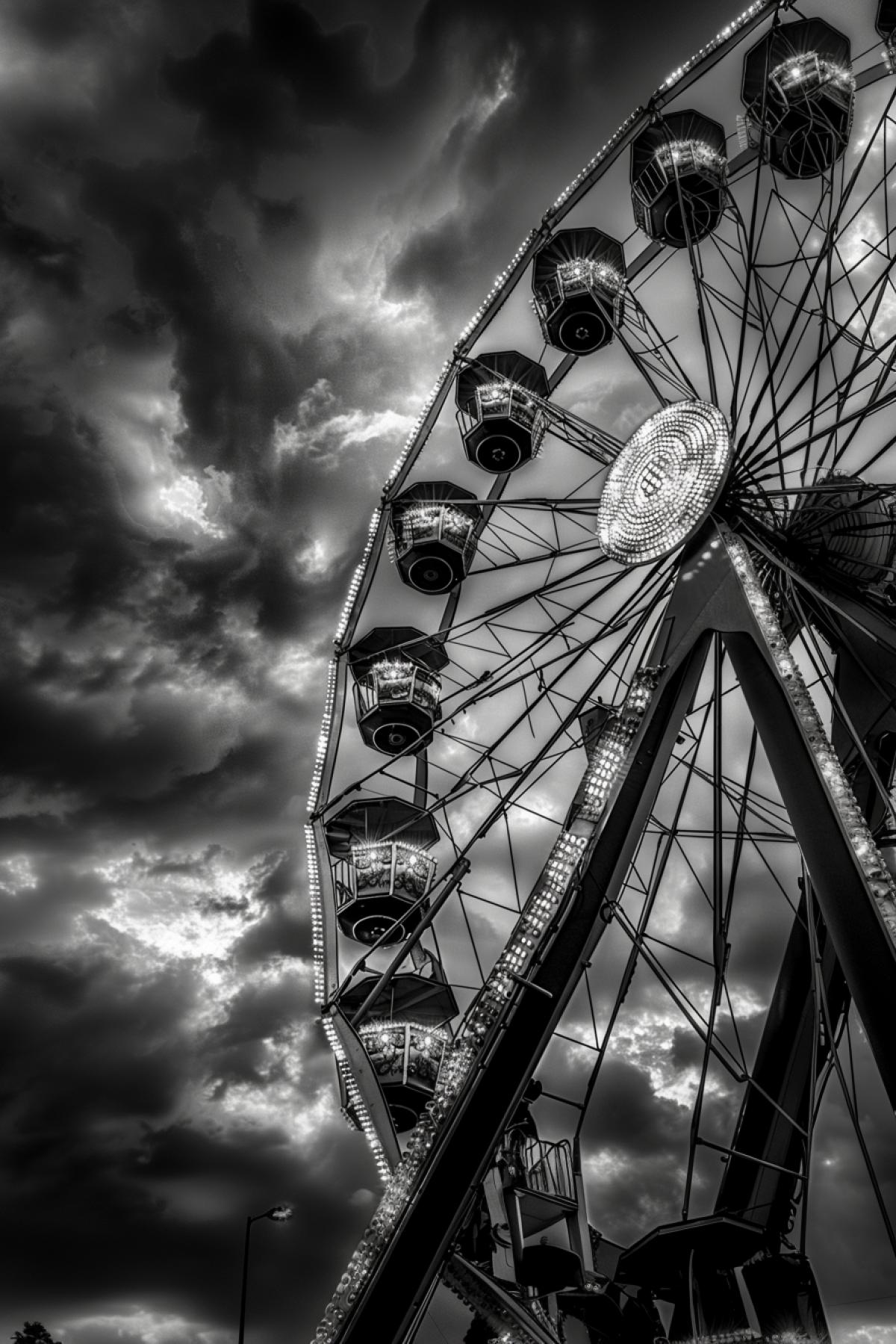 Ferris wheel, aesthetics, luxury,. Lights, gothic style