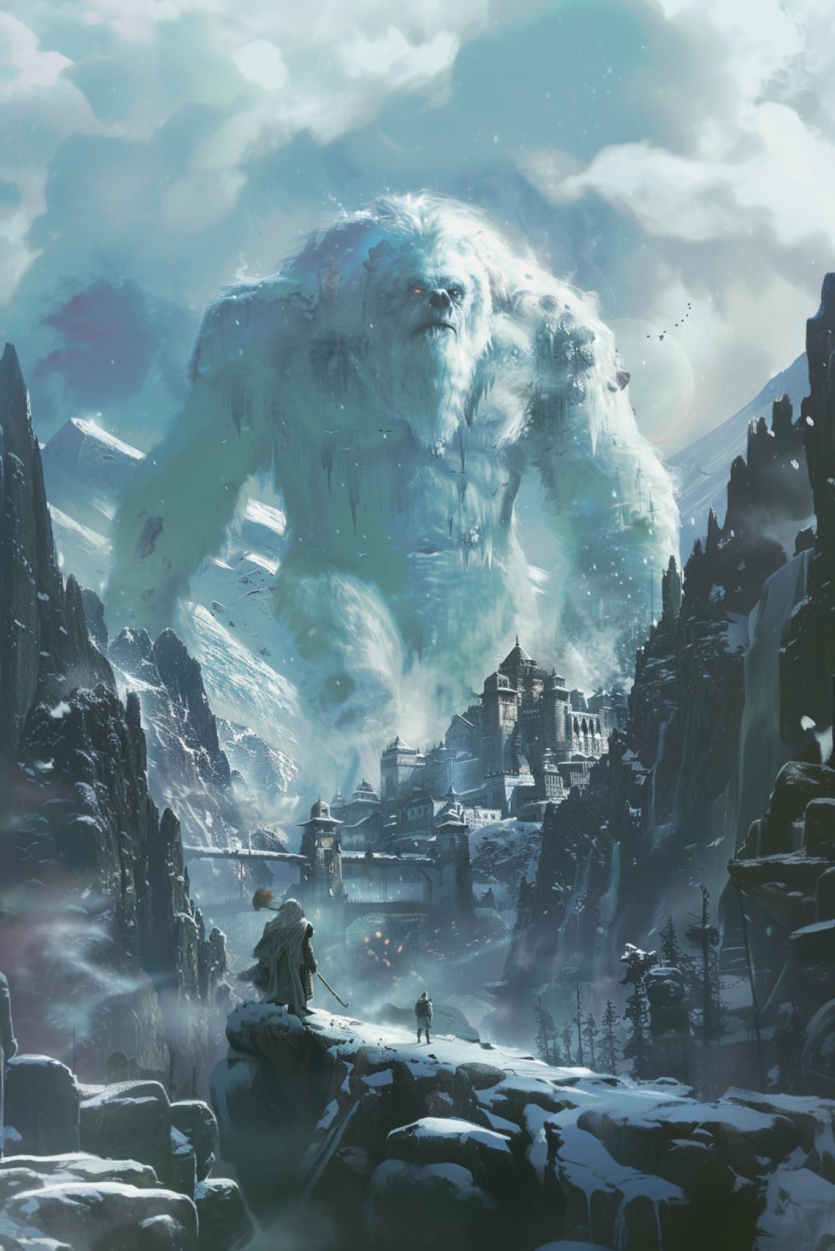 yeti, planet, Parallel world, time distortion, city of joy