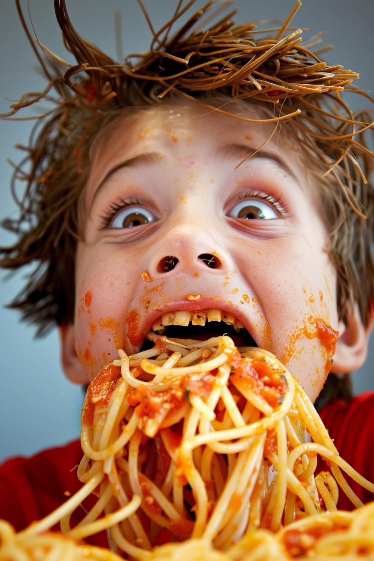 speed in spaghetti eating competition