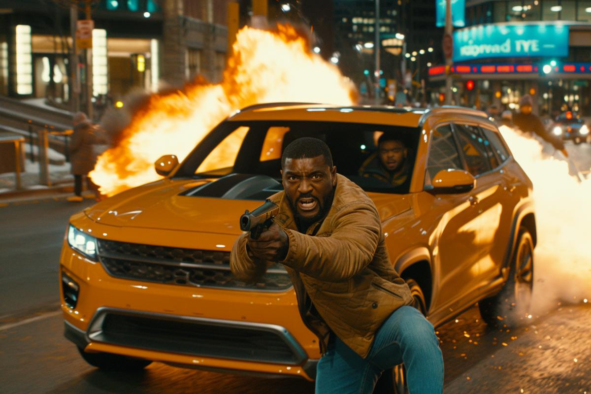 Fierce fight, speed, dynamic frame, danger, ghosts, thriller!