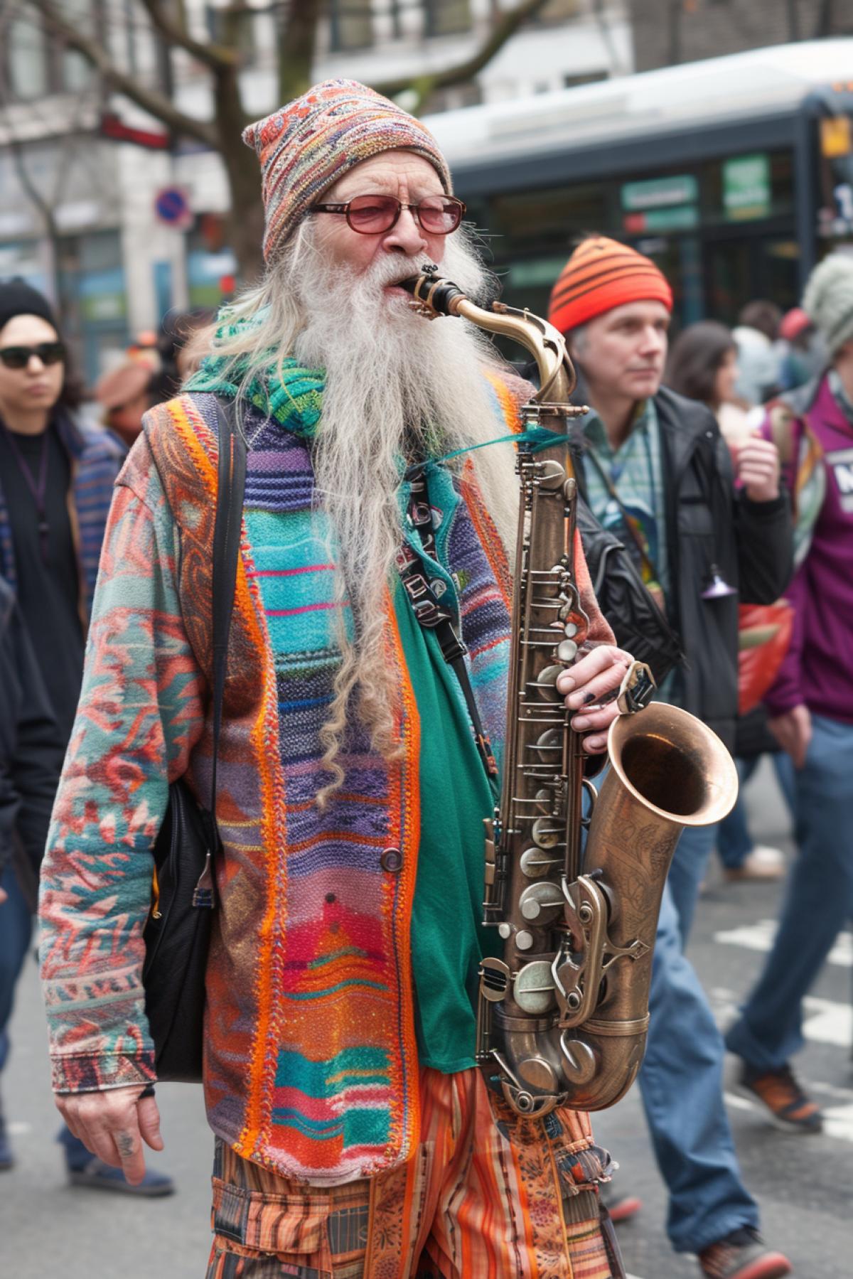 A living saxophone