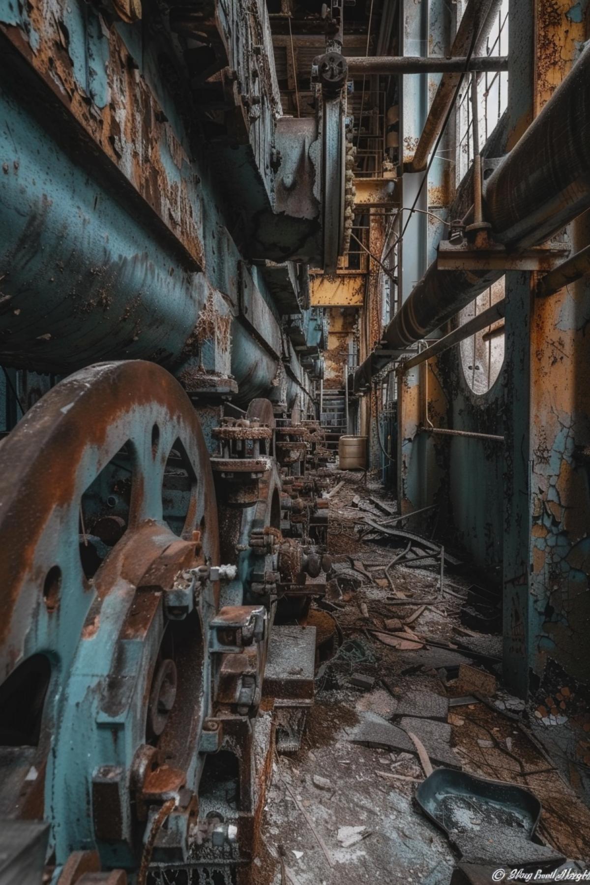 Abandoned factory after 1000 years of radiation exposure, accident