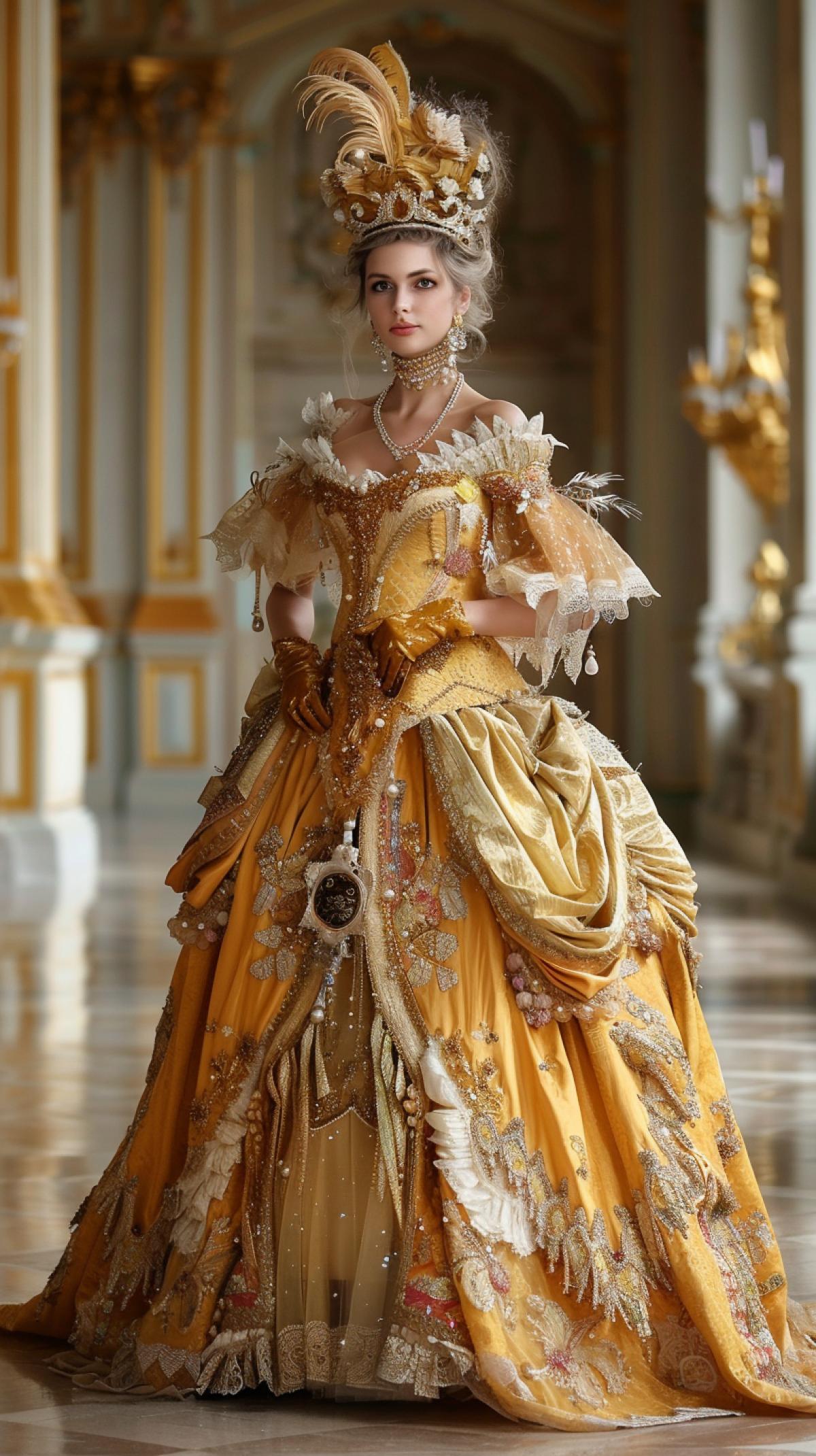 Royal ball in an 18th century palace