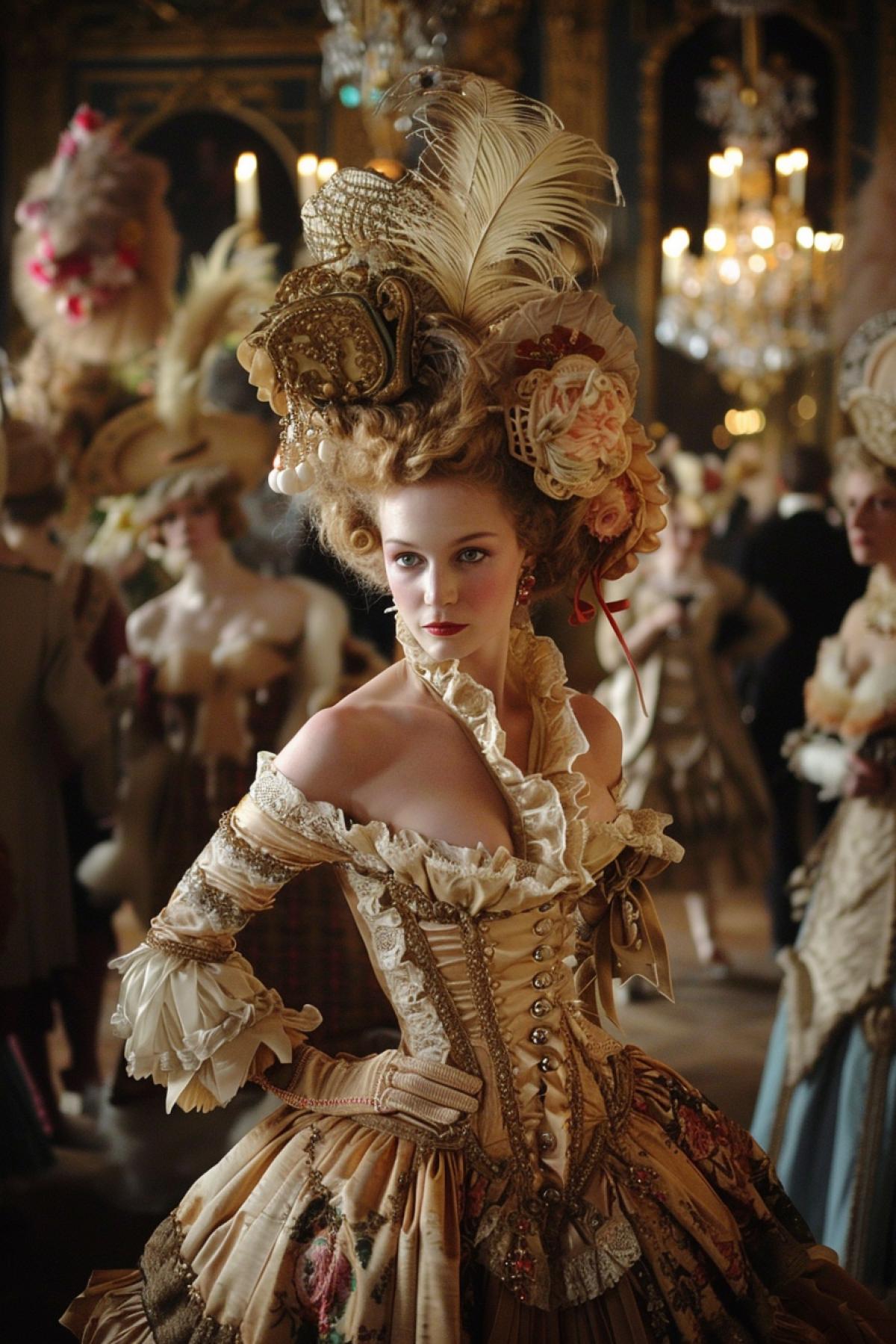 Photo, Marquise de Pompadour at the kings ball, cinematography