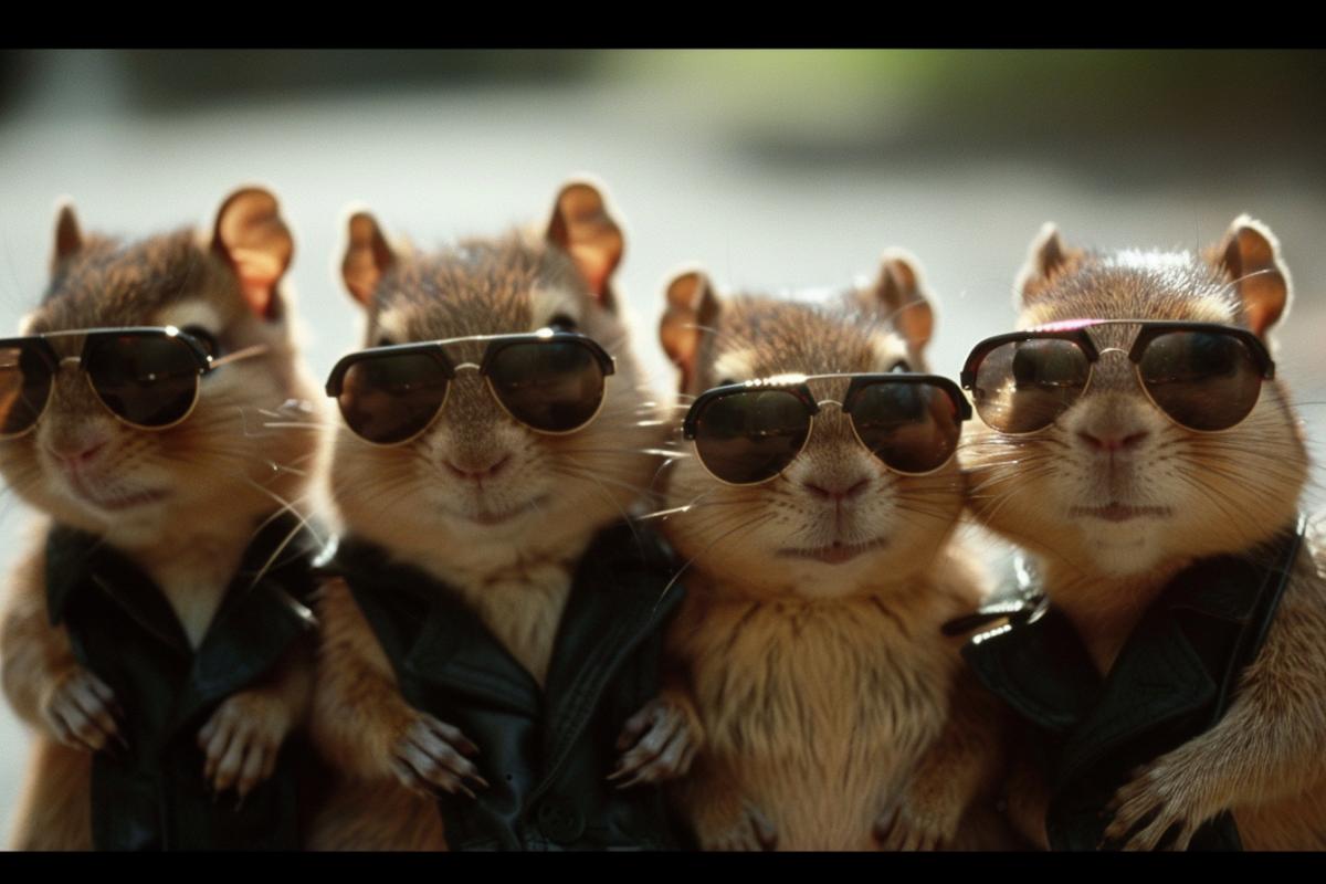 chipmunks in matrix style