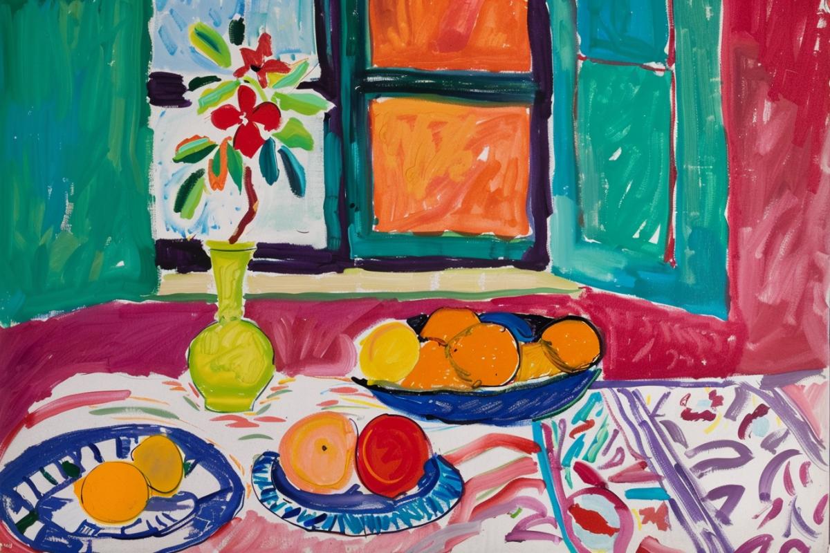 Henri Matisse style, still life