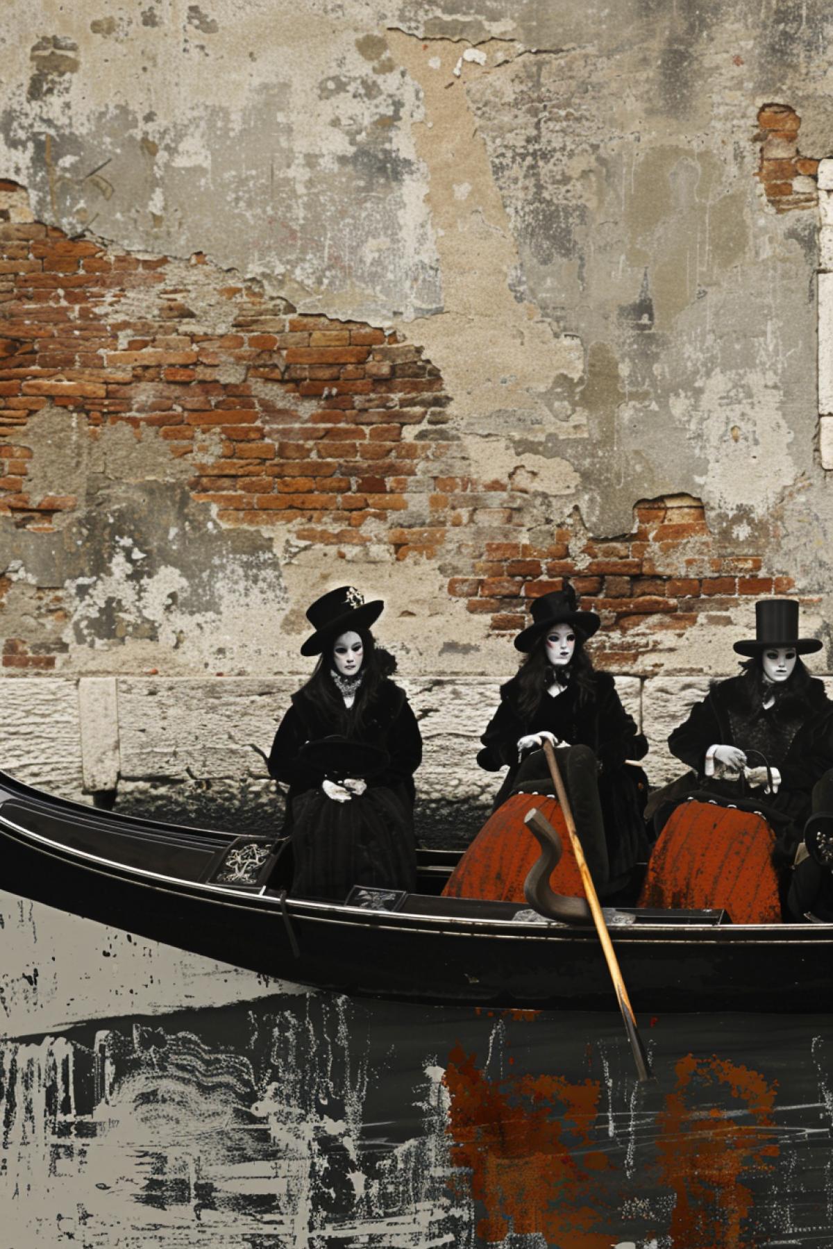 Venetian carnival, gondolas, medieval, beautiful wallpaper on desktop