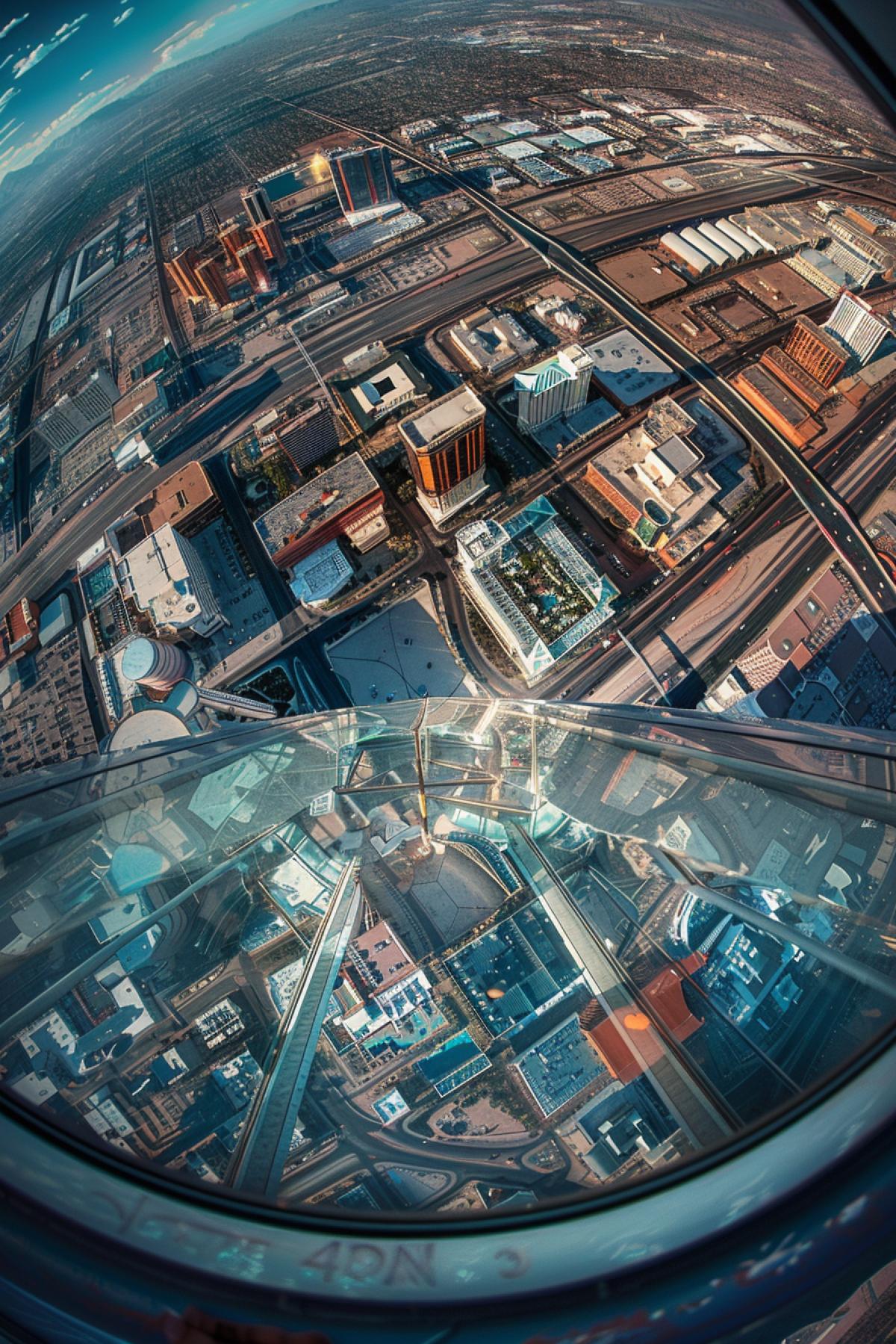 Stratosphere, view from above, flight, glass clarity, HD quality
