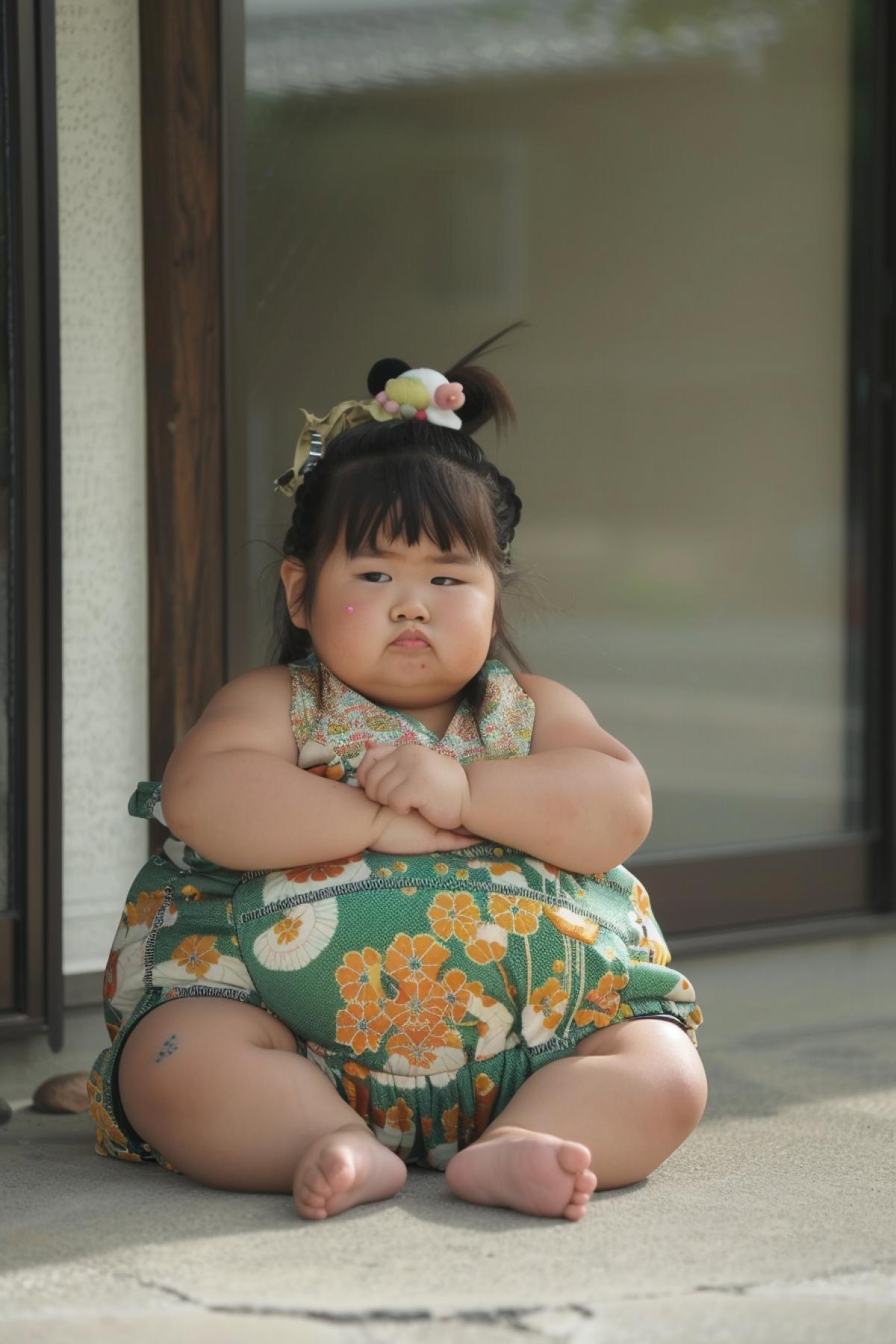 Adorable sumo girl