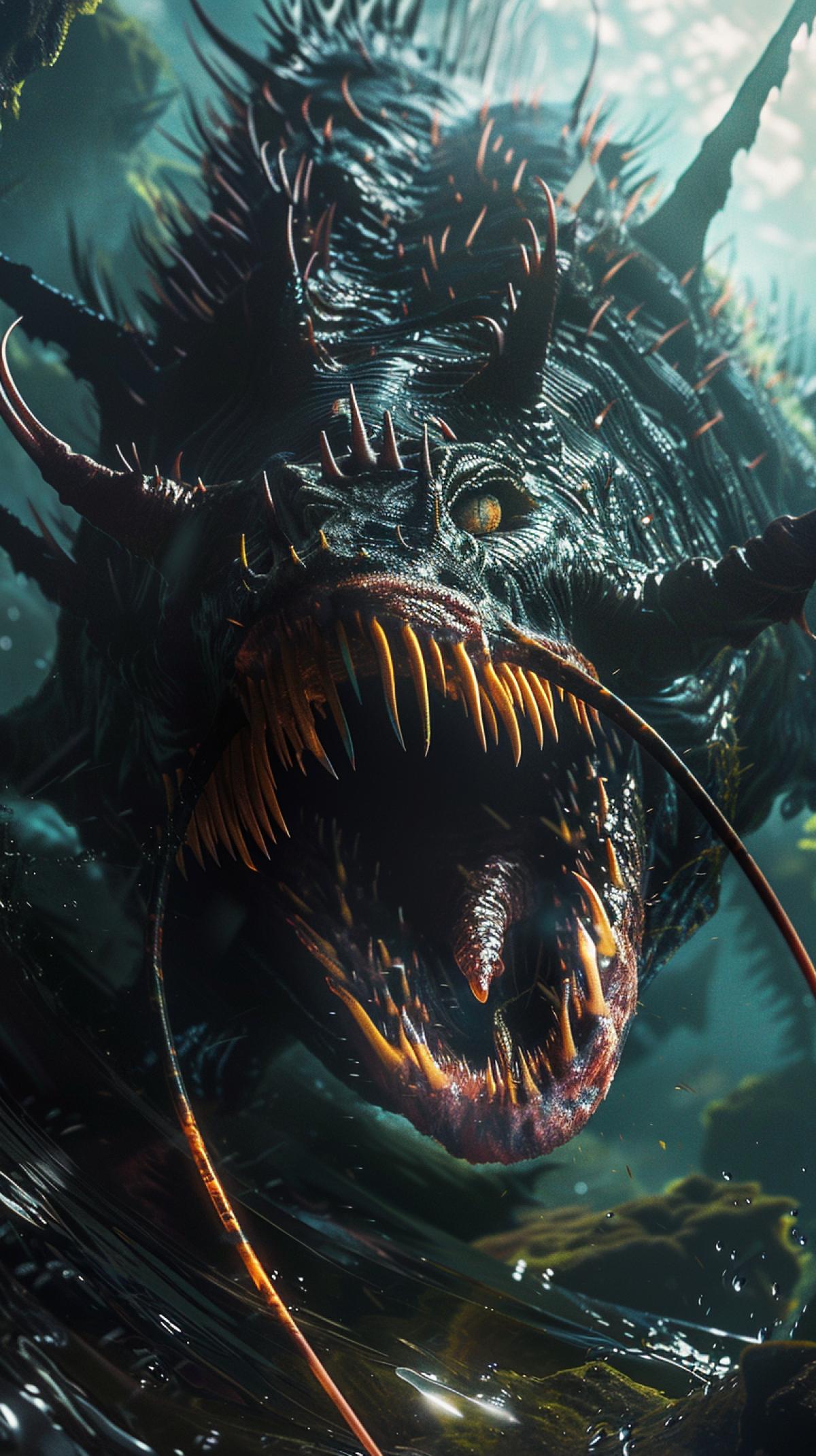 A monster living at the bottom of the ocean, capable of coming ashore