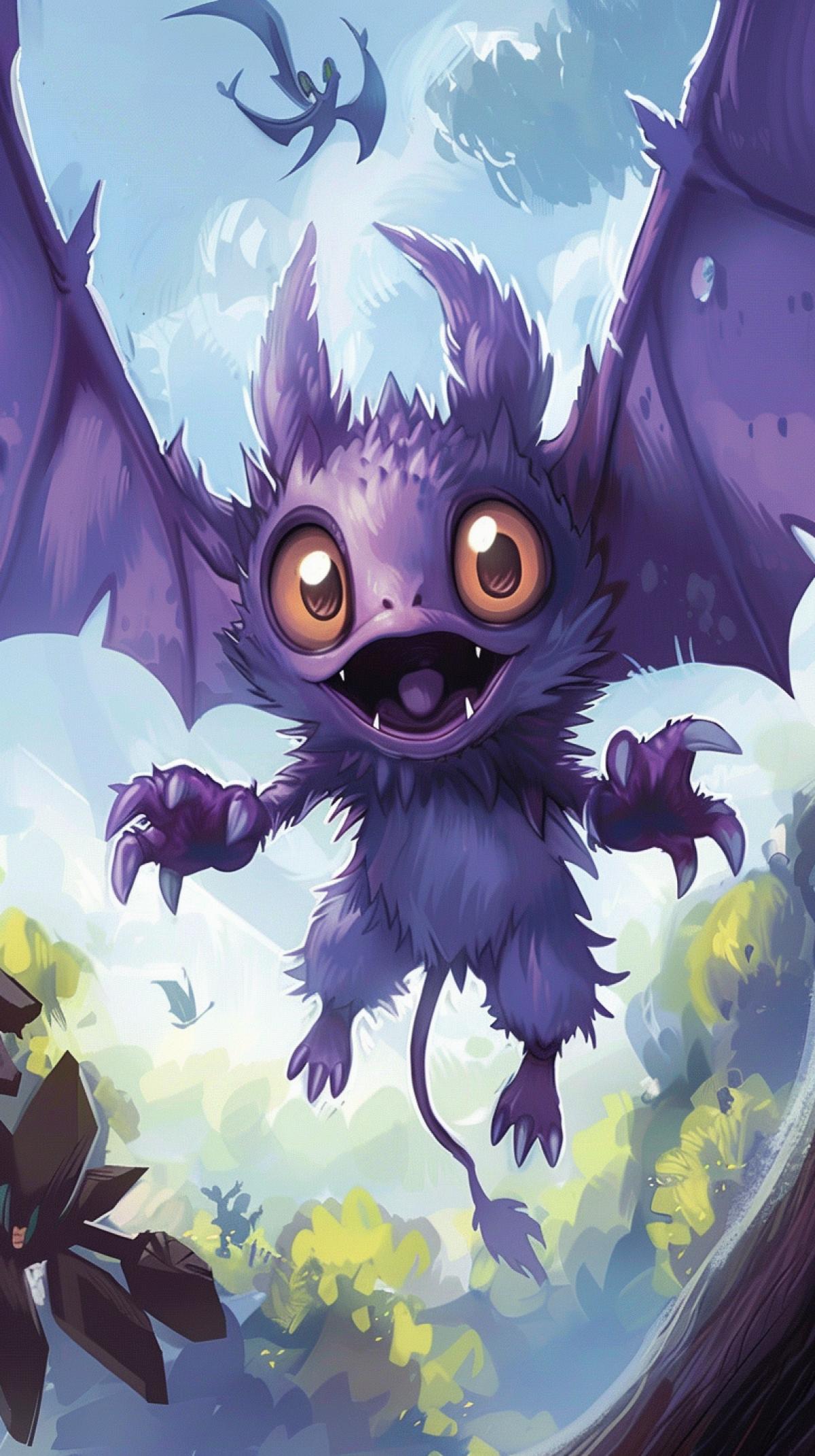 An affectionate pocket monster that can fly and spew horror