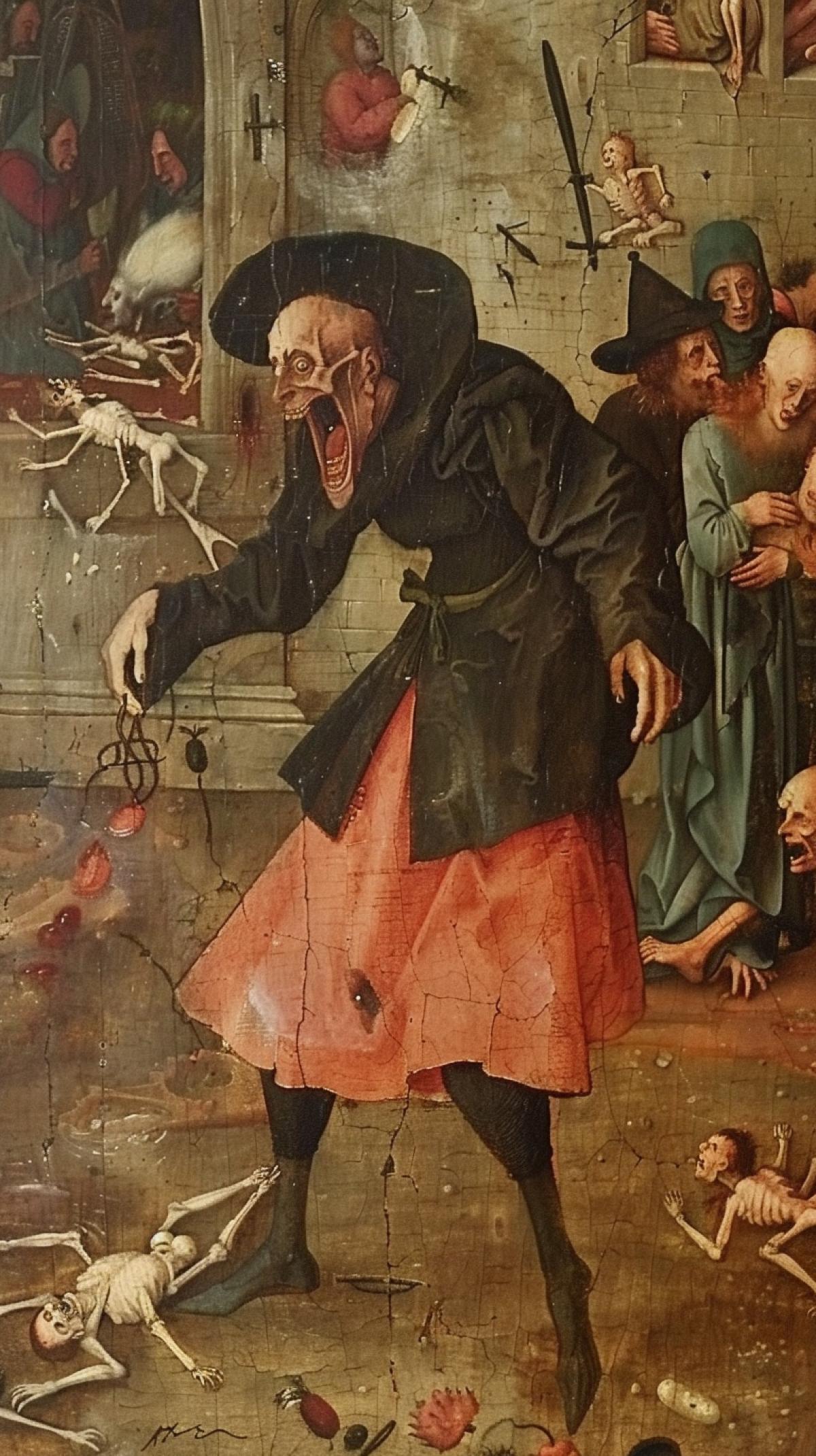 Medieval plague instagram photo, Hieronymus Bosch