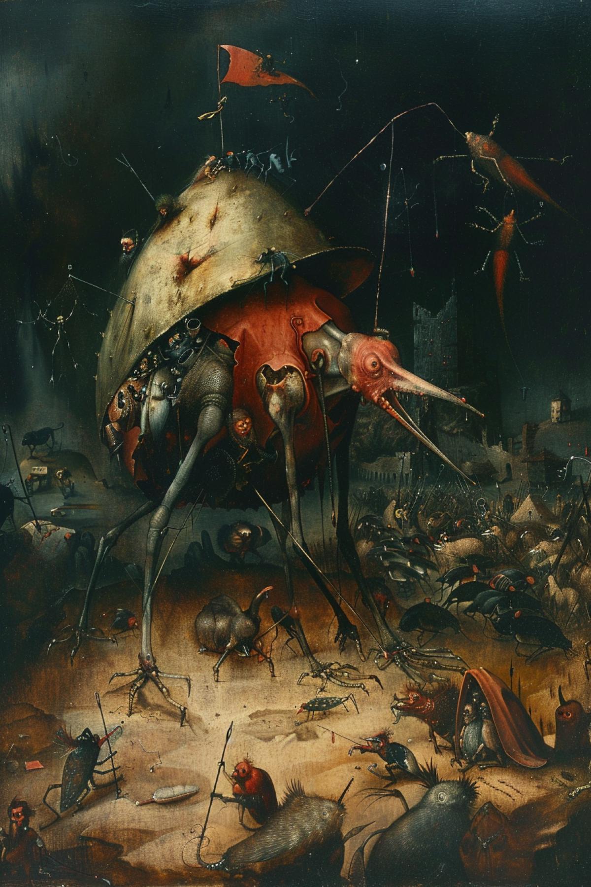 Hatred towards Russia has reached a monstrous level, but kind, lovely people live here 21st century Hieronymus Bosch epic picture