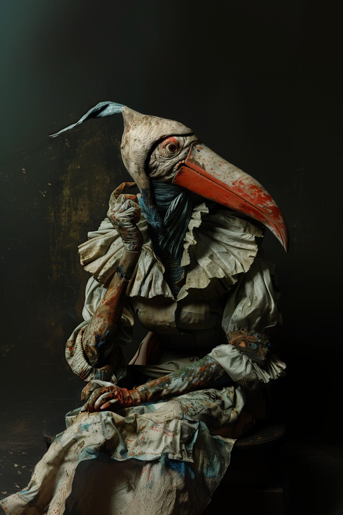 Drunk In the style of Hieronymus Bosch, flickering, time distortion, virtual world