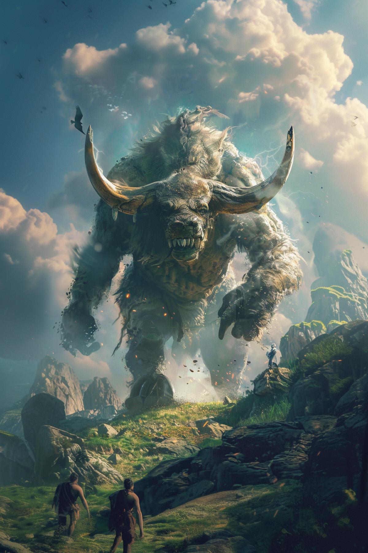 Minotaur, Fairytale world, parallel