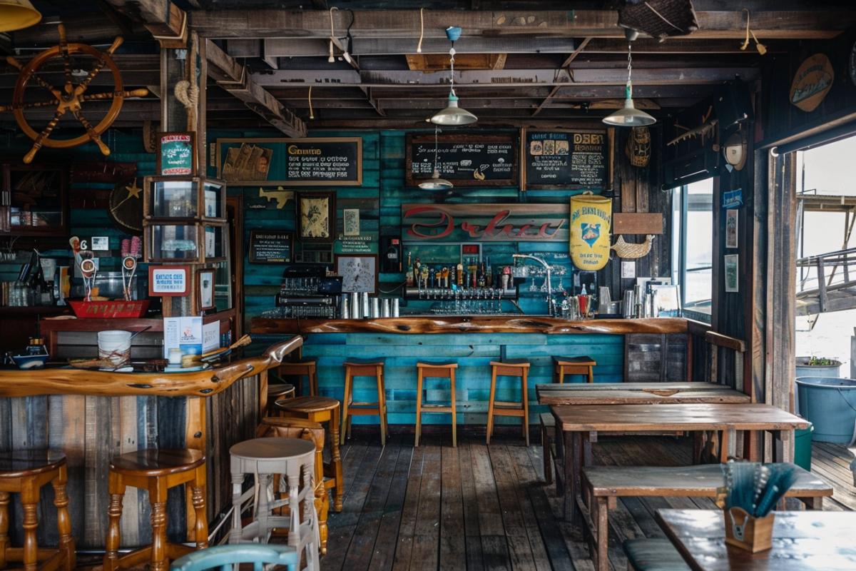 Bar with a nautical theme