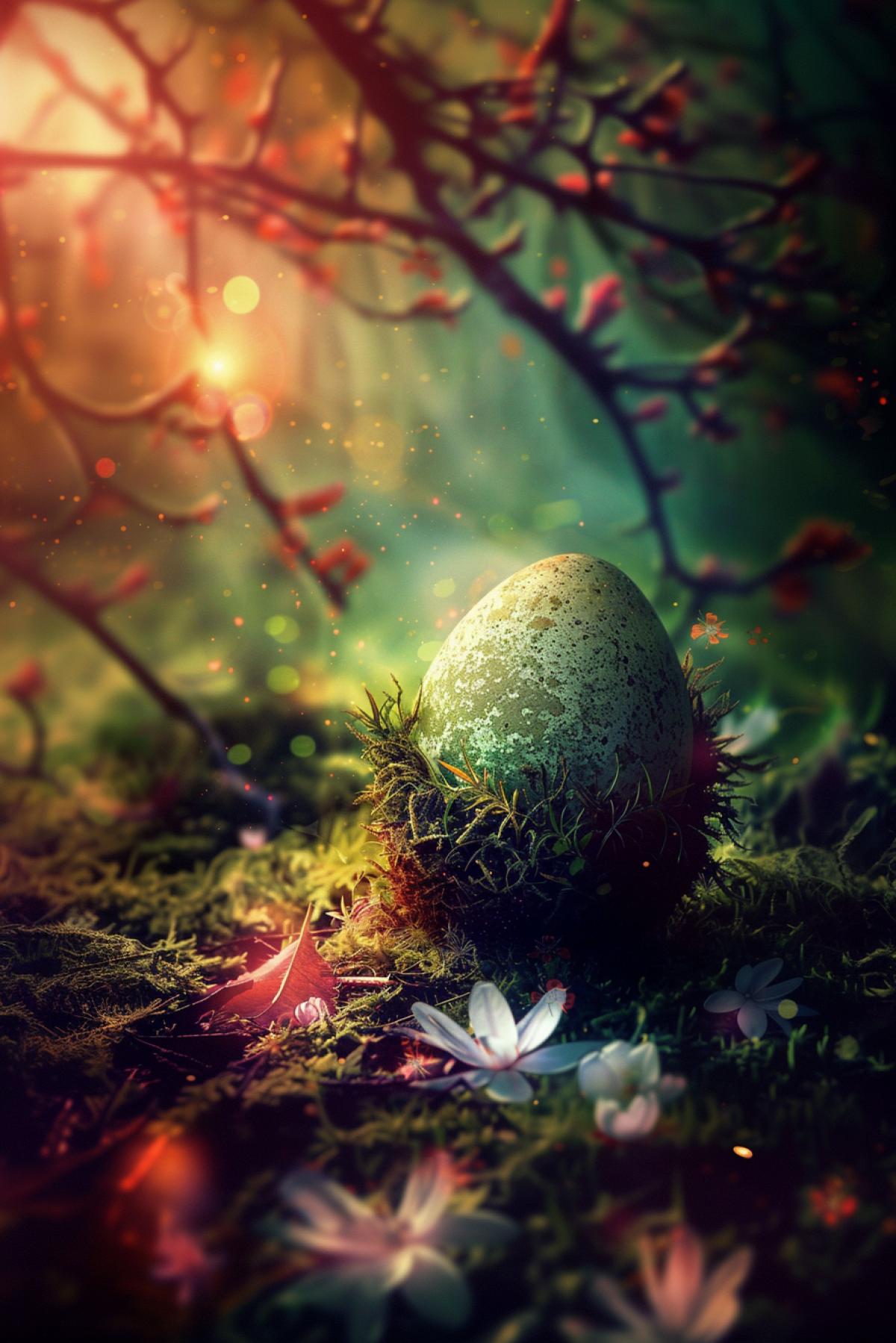 Easter, parallel world, magical world, mythology, holiday, flickering,