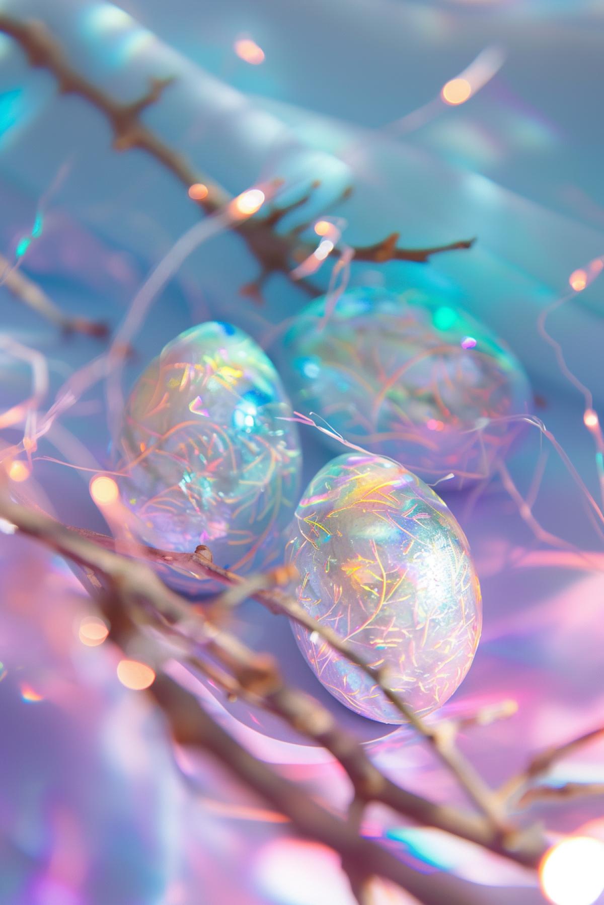 Hologram, Easter, parallel world, magical world, mythology, holiday, flickering,