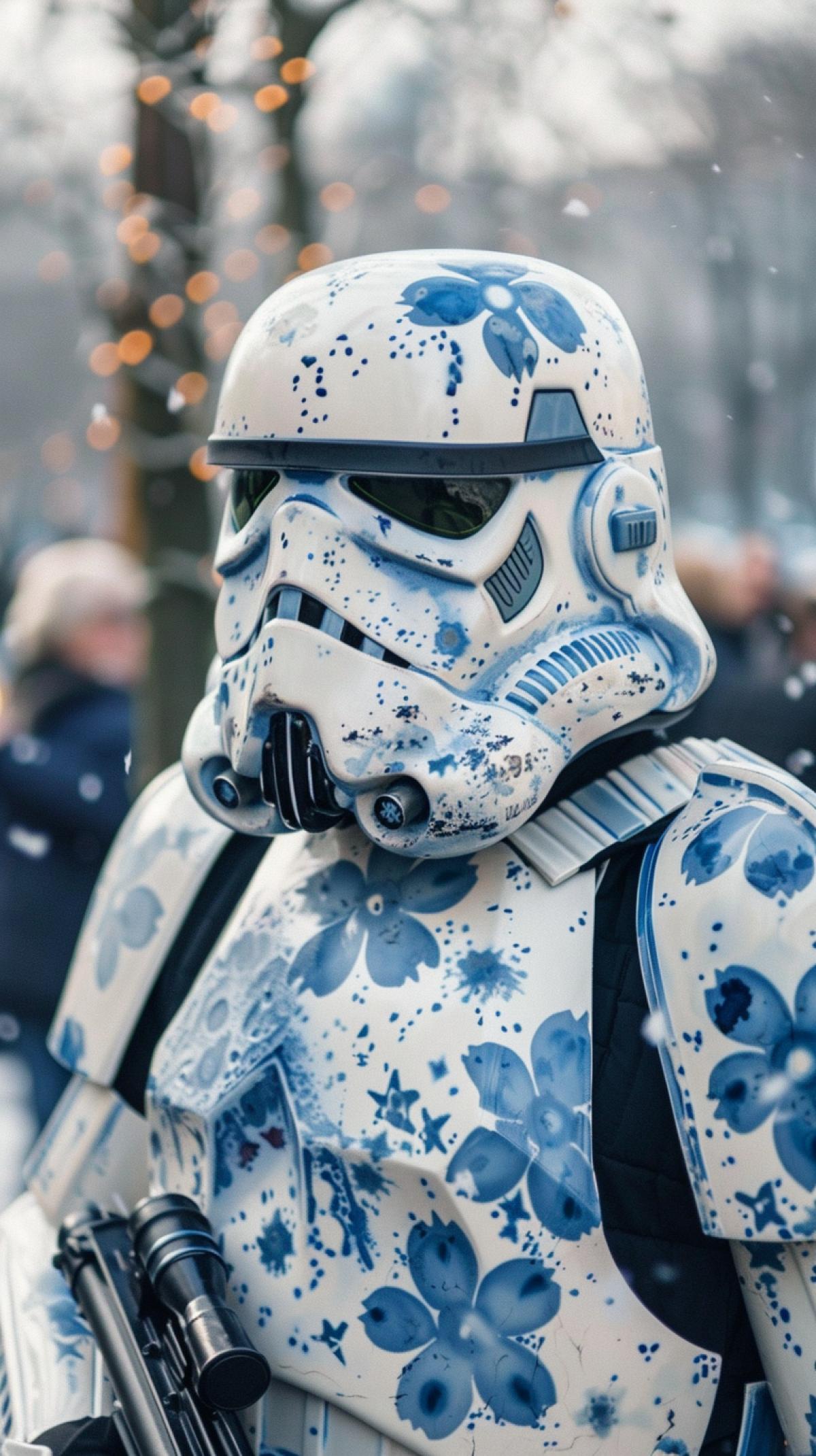 star wars, stormtrooper, Gzhel
