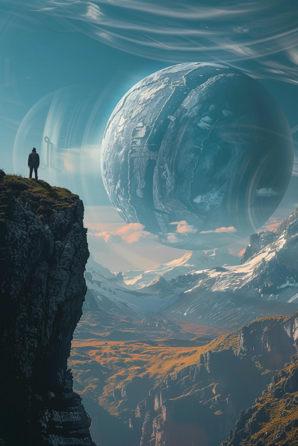 Incredible fantastic landscape with the style of Luc Besson blockers, distant future, other worlds, high resolution, wow effect
