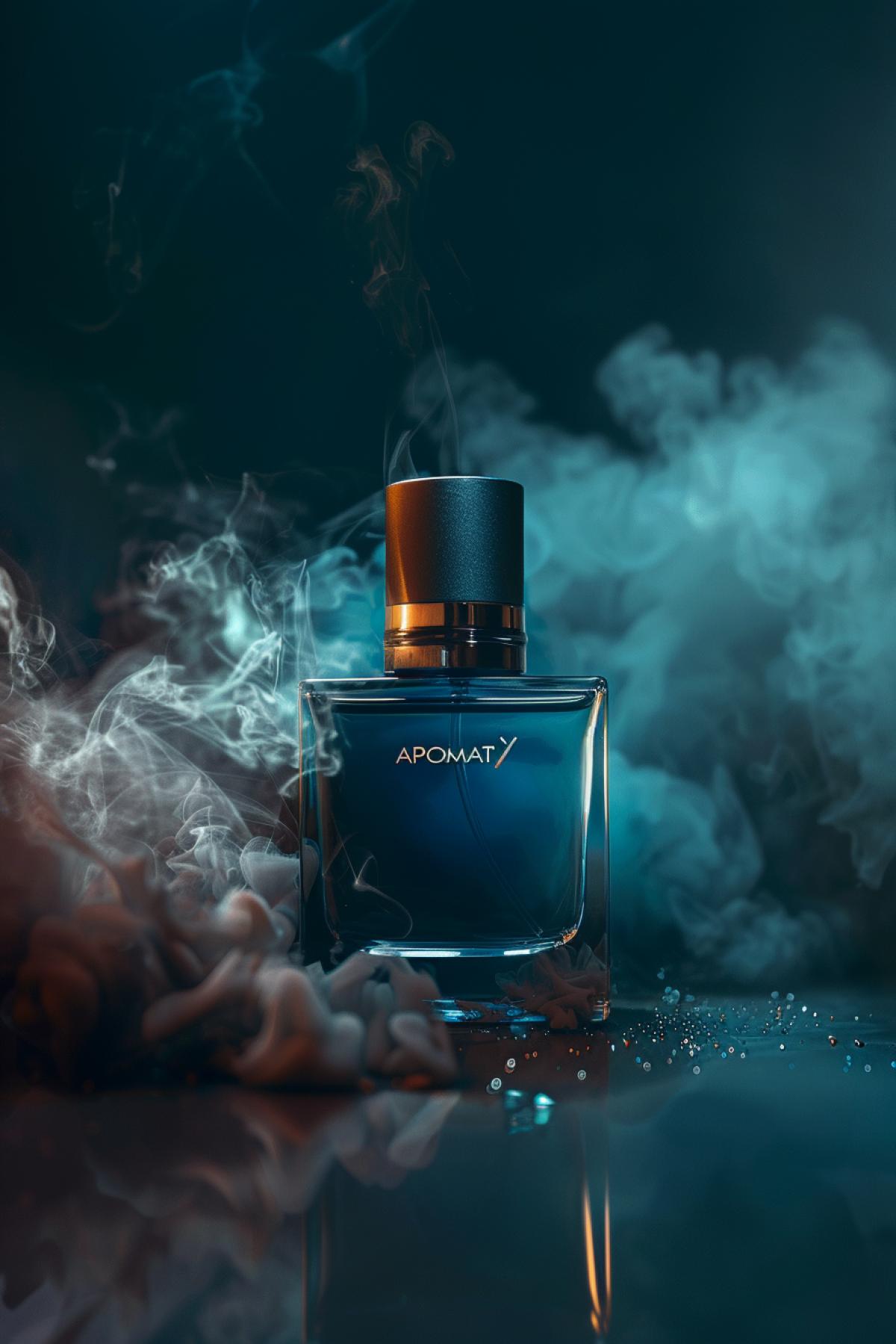 CASUAL STYLE, perfume advertising, freedom, space, movement, advertising poster, inscription on the bottle \"APOMAT\"