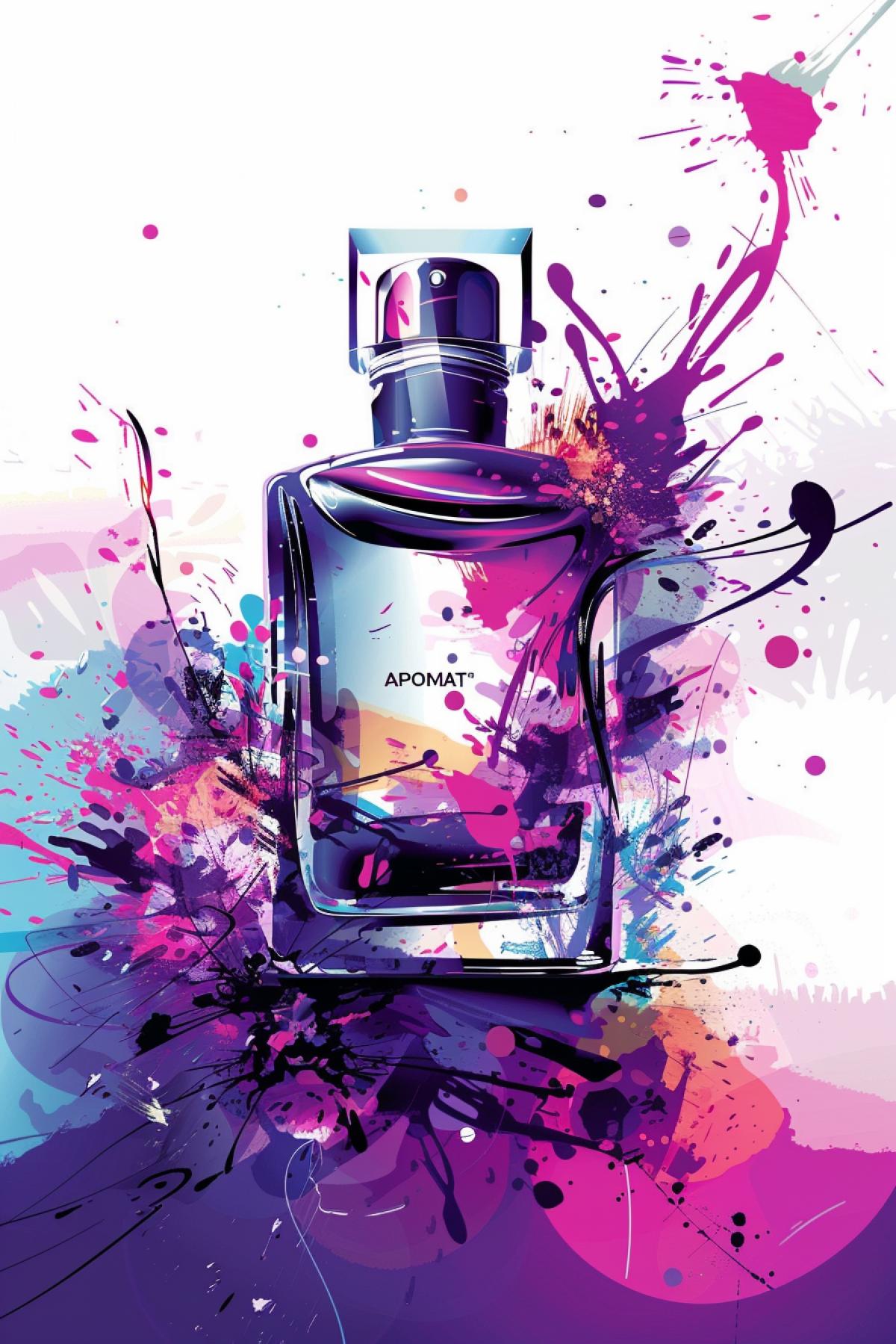 CASUAL STYLE, perfume advertising, freedom, space, movement, advertising poster, inscription on the bottle \"APOMAT\"