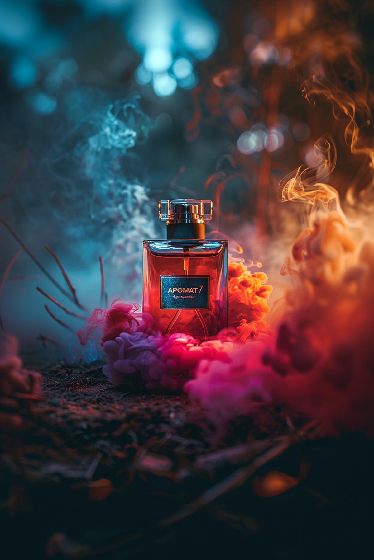 CASUAL STYLE, perfume advertising, freedom, space, movement, advertising poster, inscription on the bottle \"APOMAT\"
