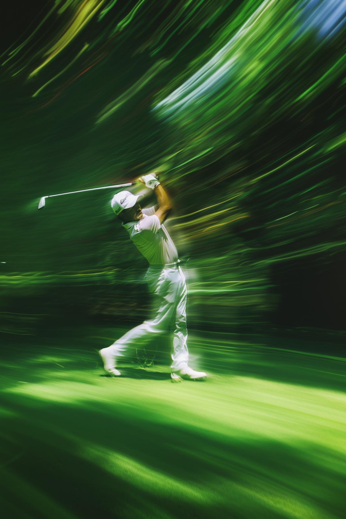 World of golf, playing golf, golf, time distortion, gloss, maximalism