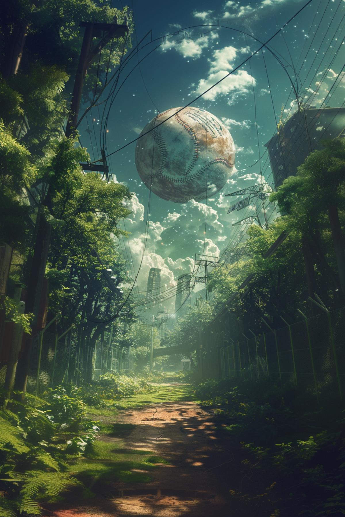 Baseball, parallel world, fairy-tale world, good photo quality