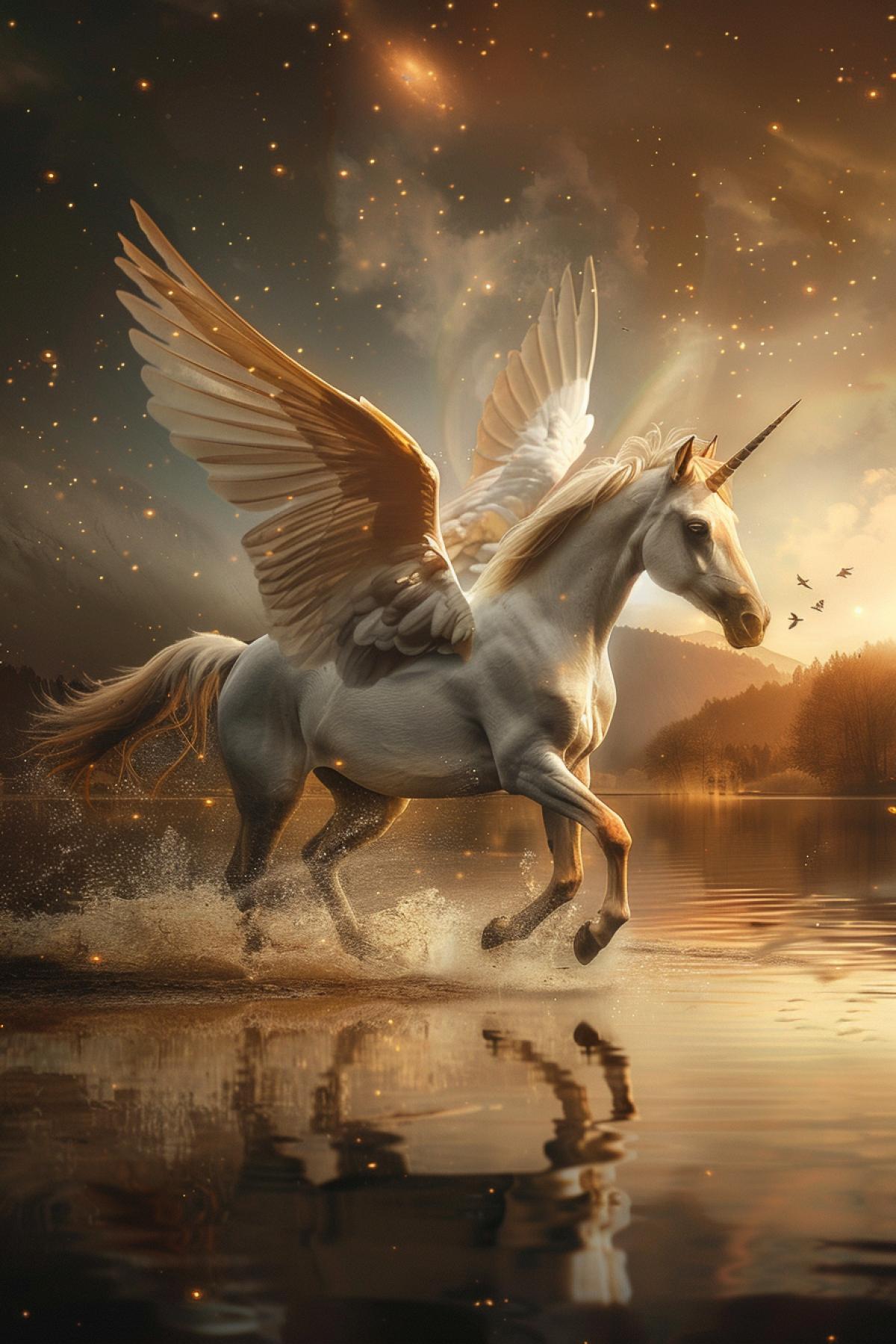 Pegasus in the sky, dynamics, stars, sci-fi