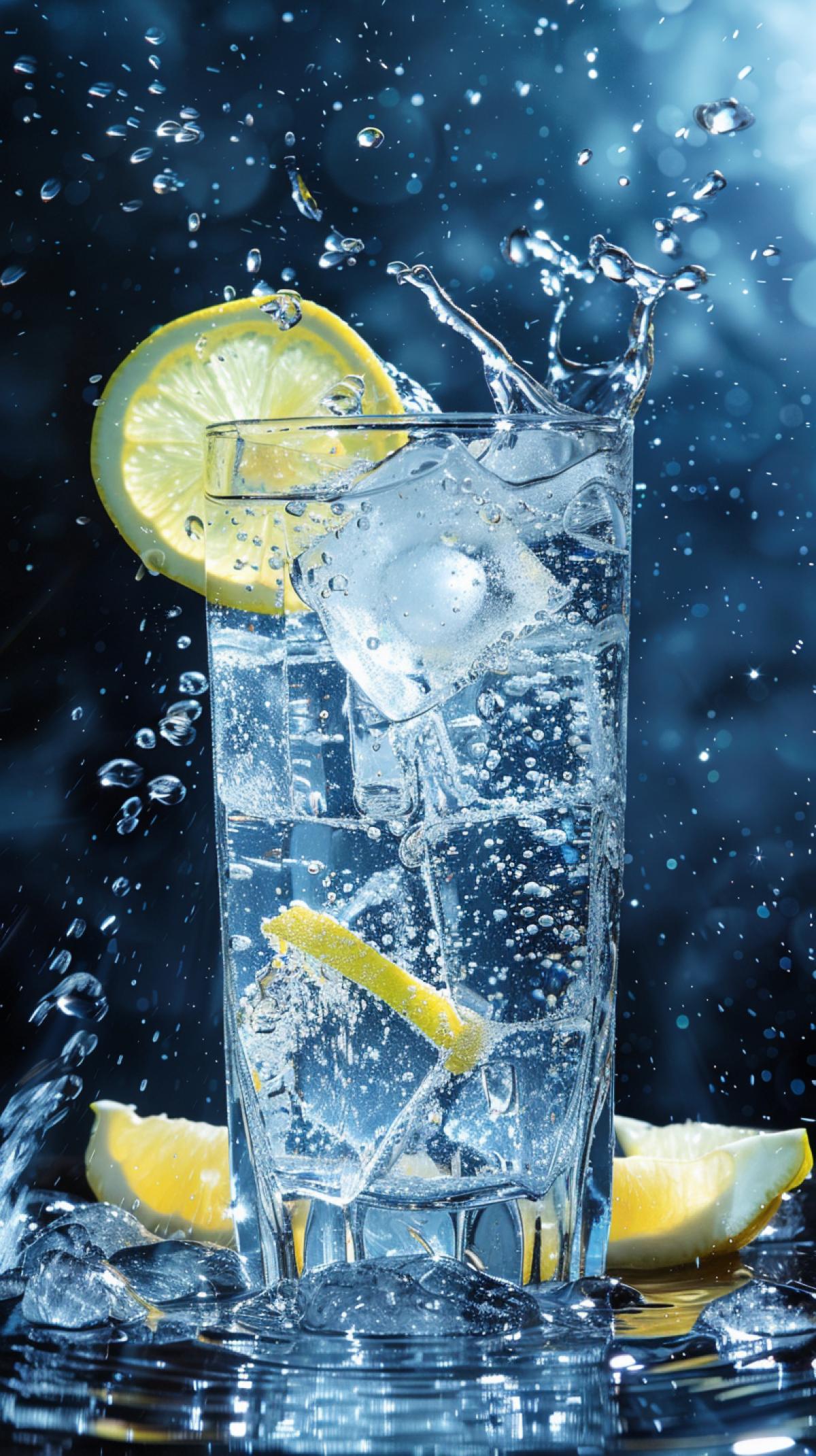 Show coolness in the drink. Attractiveness and thirst