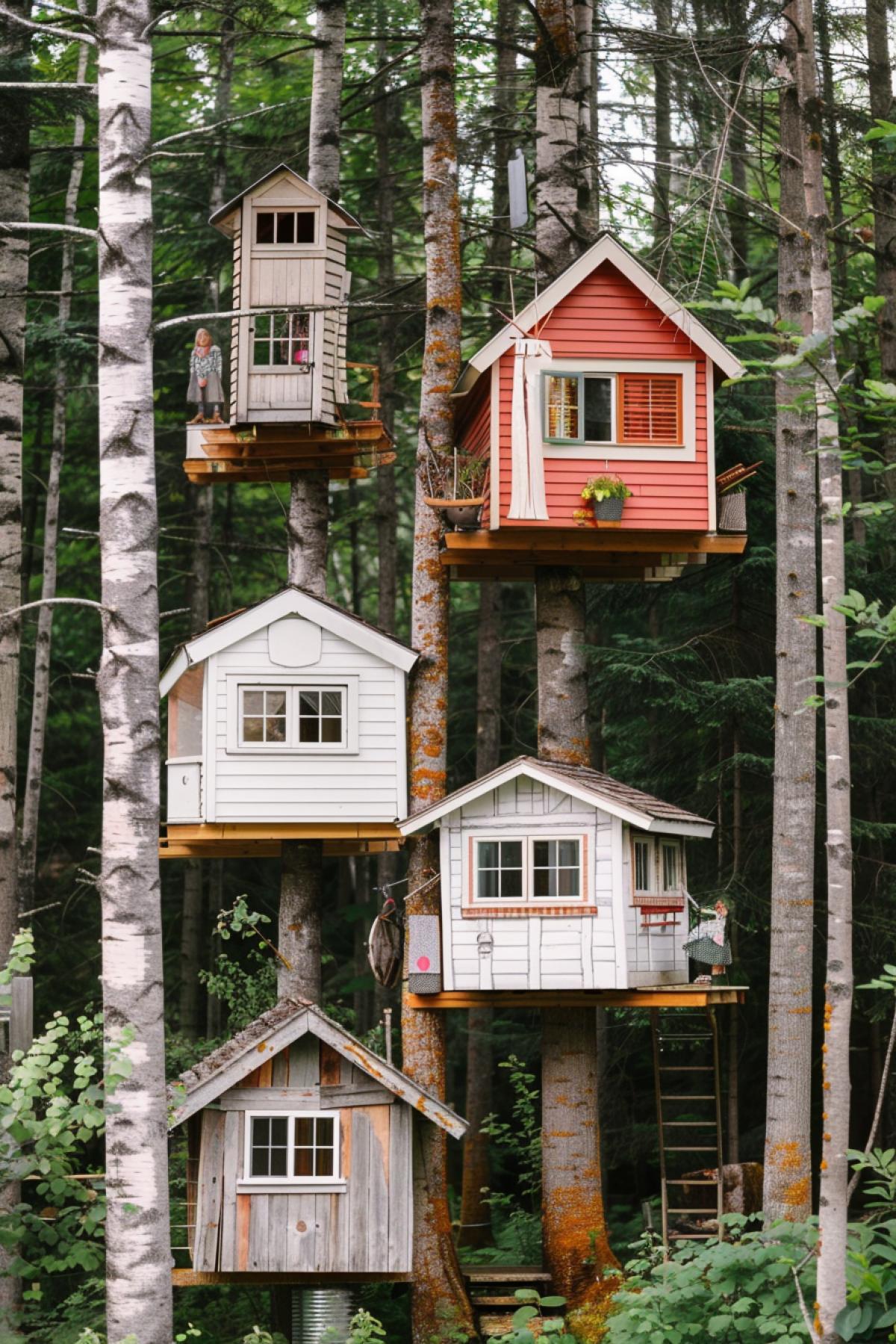 A world where people live in trees.