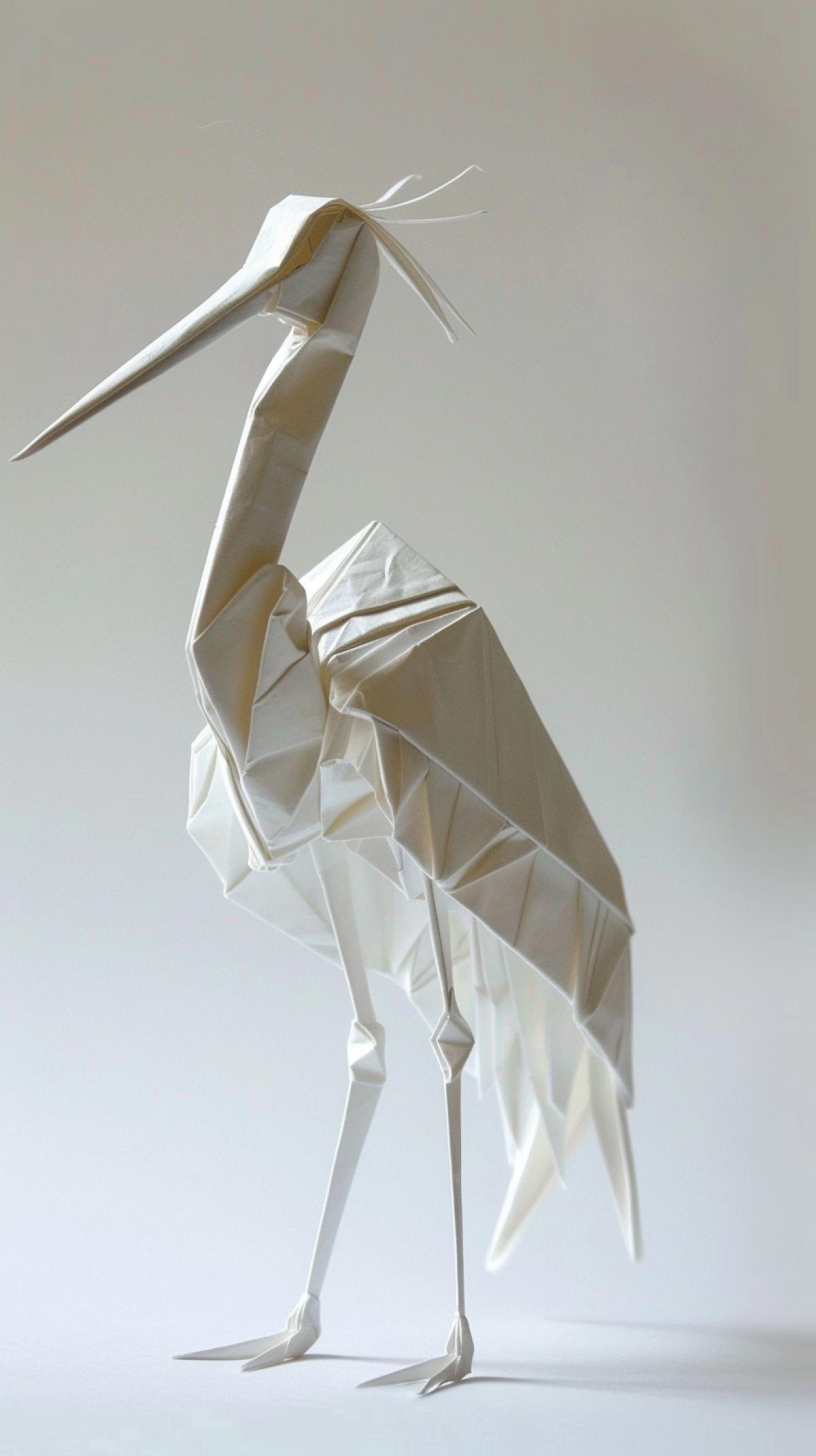 Origami stork