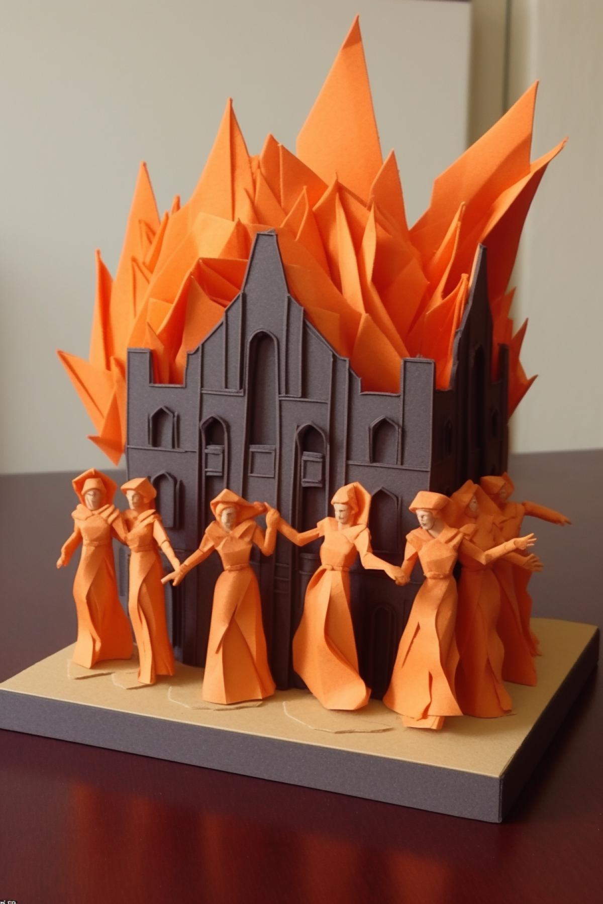 Apocalypse in origami style