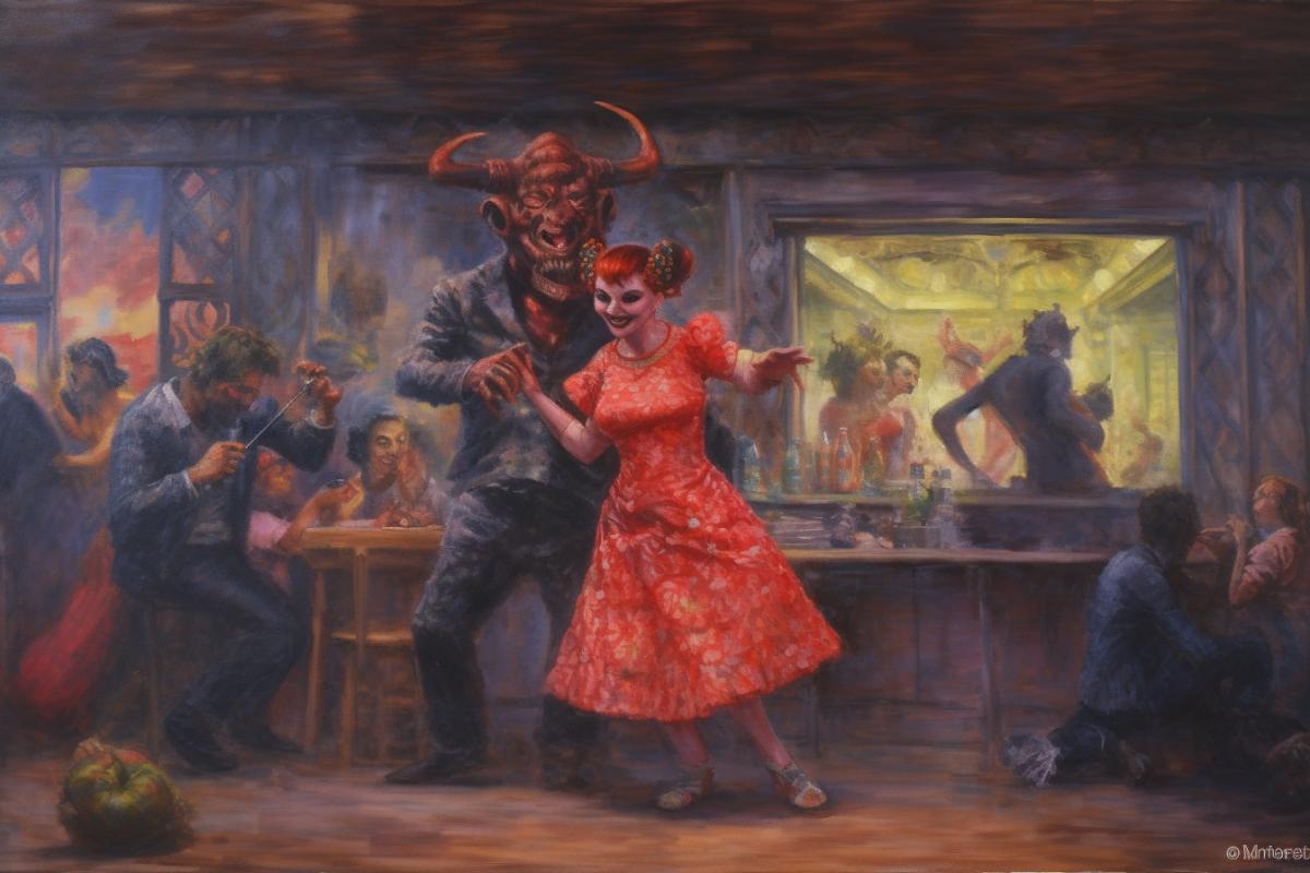 Disco with devils