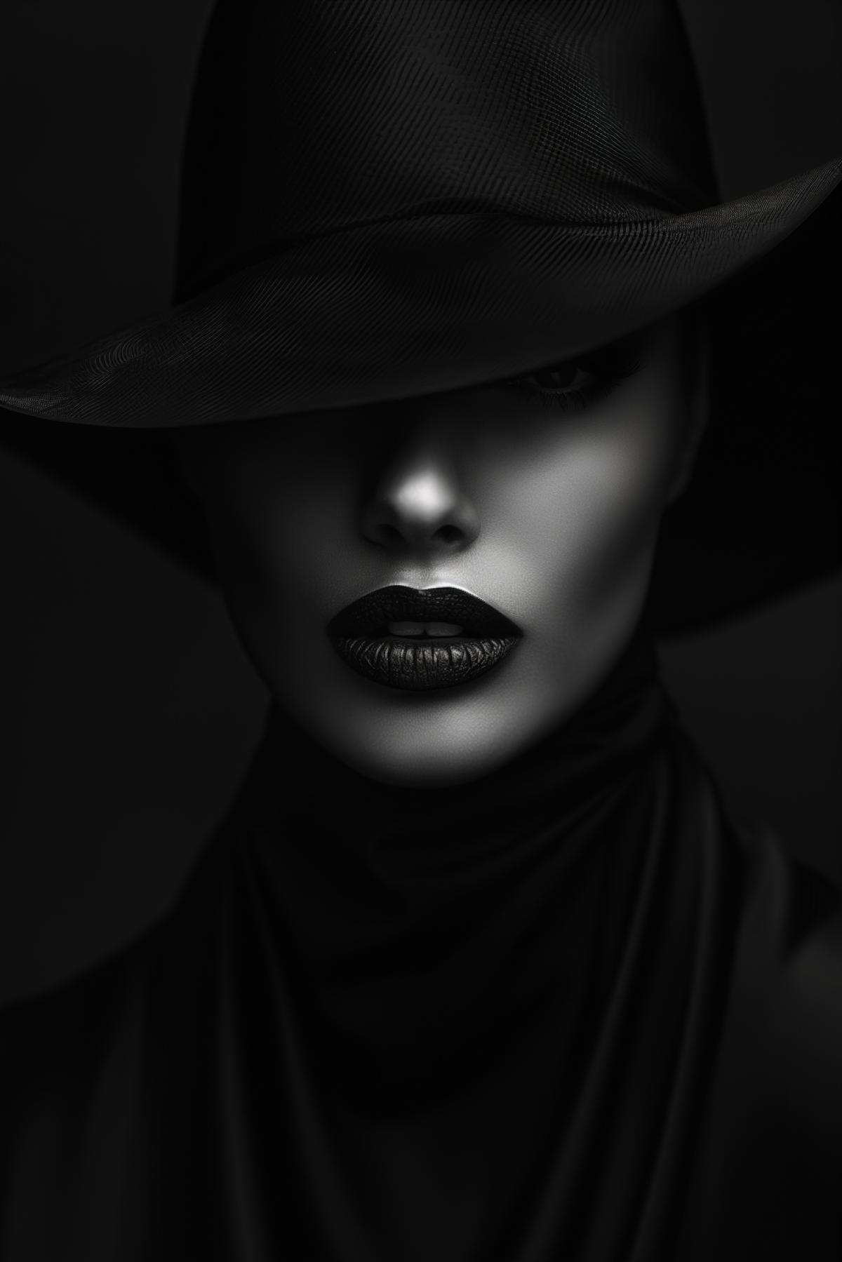 Noir, classic, aesthetics, minimalism, shimmer, realistic image, rich color