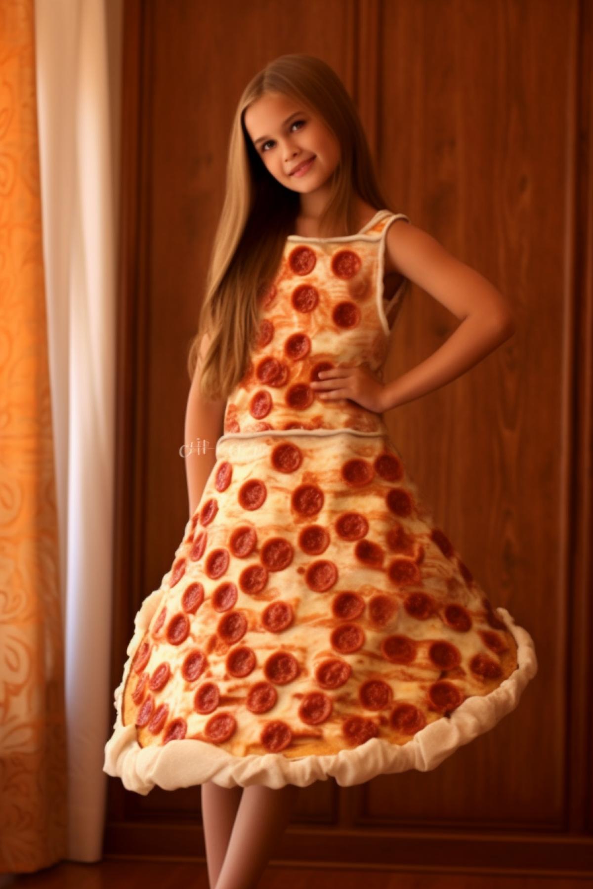 Girl in a pizza dress🍕🍕🍕🍕🍕🍕🍕🍕