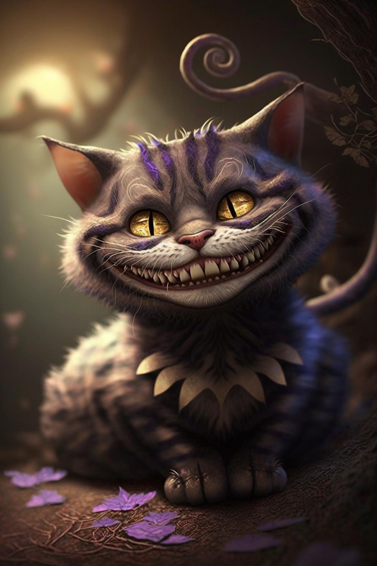 Cheshire cat smile