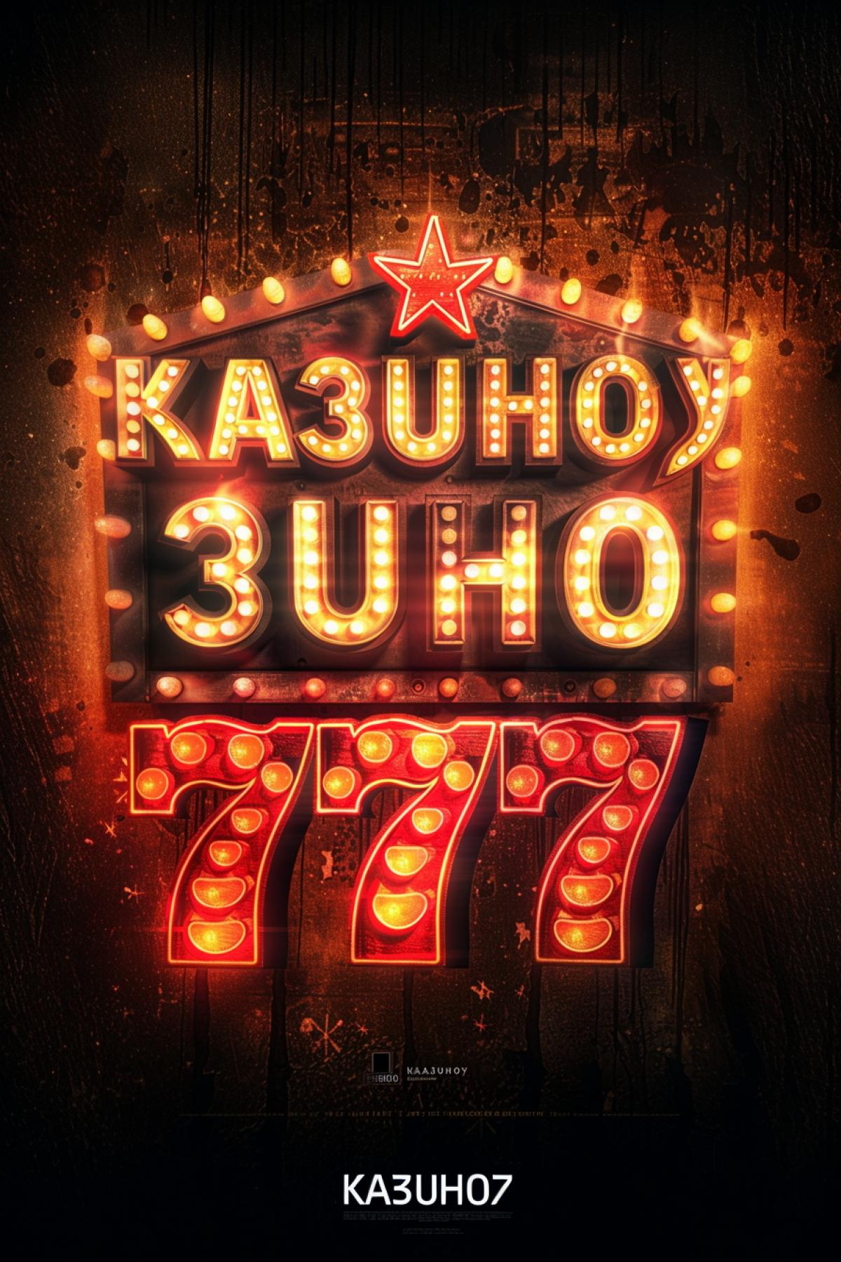 Casino, advertising, mysticism, game, enjoyment, happiness, surprise, the inscription on the advertising poster \"KA3UHO\"
