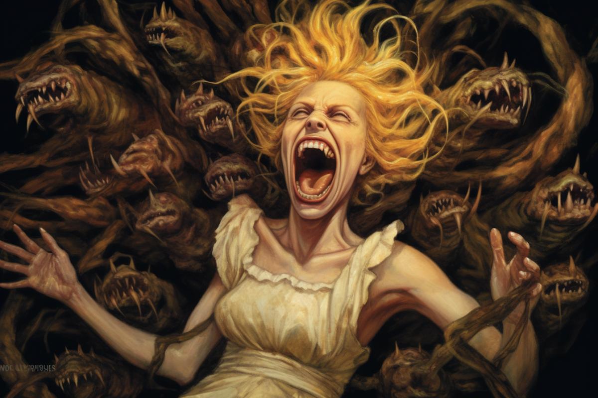 A nightmare with nightmares, worms and maniacs