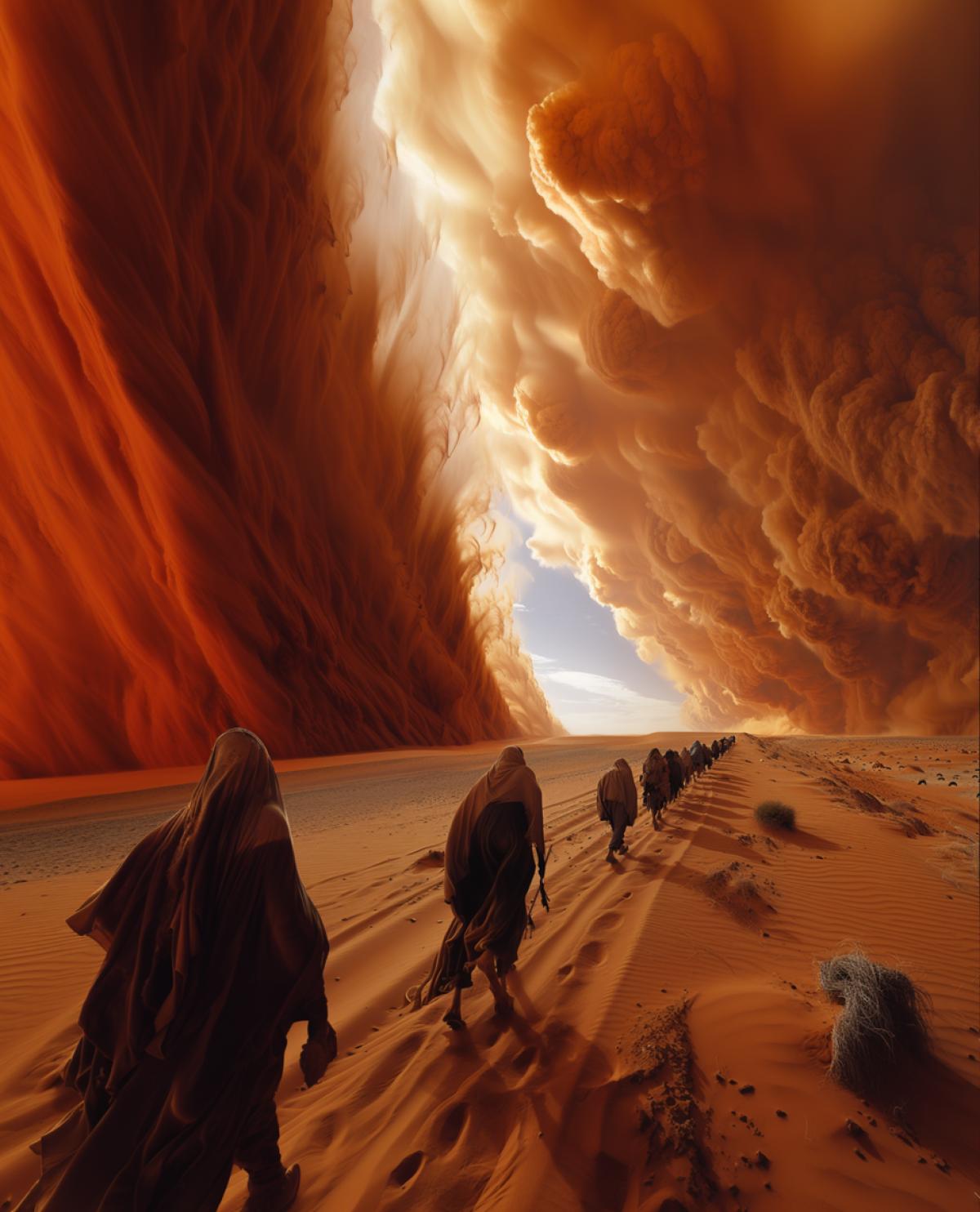 Huge, swirling reddish clouds of sand and dust, raised from the surface of the earth by dry, hot and fast air currents, carry death. So, in 1805, a dust storm completely covered a caravan of two thousand people and the same number of camels with sand. The same story befell the Sahara in 525 BC. the legendary army of the Persian ruler Cambyses II: a terrible sandstorm stopped the military expedition halfway, hiting about fifty thousand soldiers.