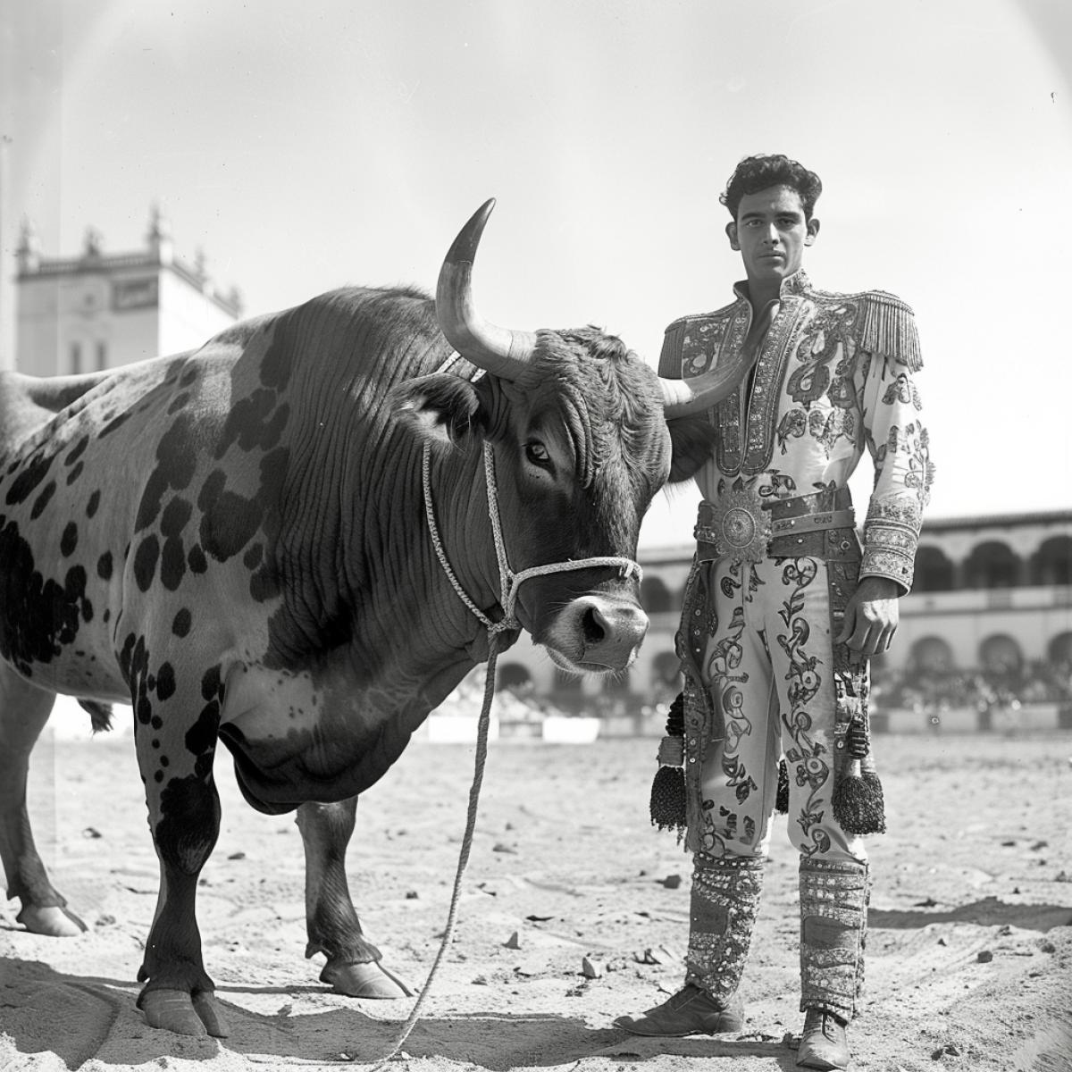 Bullfighter at a bullfight