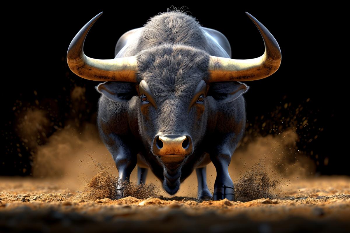 Bullfight. Drama, dynamics, unusual angles, red, dark and gold. Powerful emotions. Screaming spectators in the stands. Rage of the Bulls. The courage of the bullfighter.