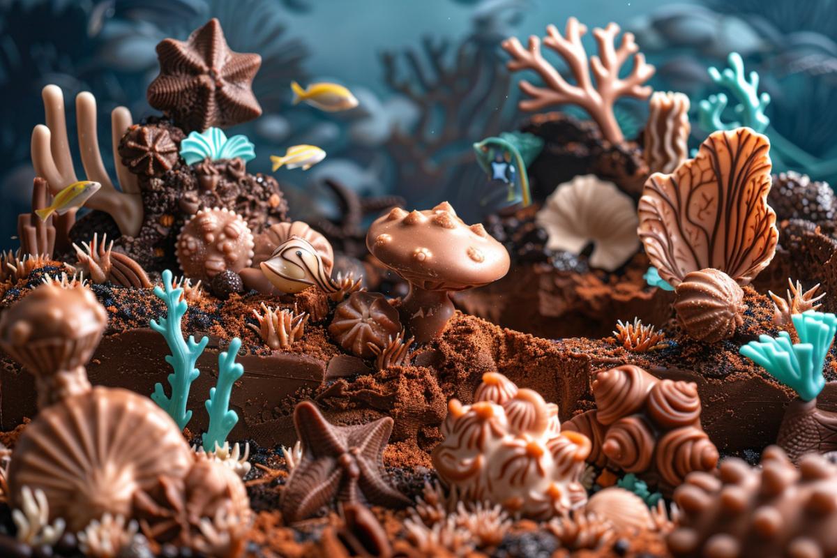 Underwater kingdom in chocolate