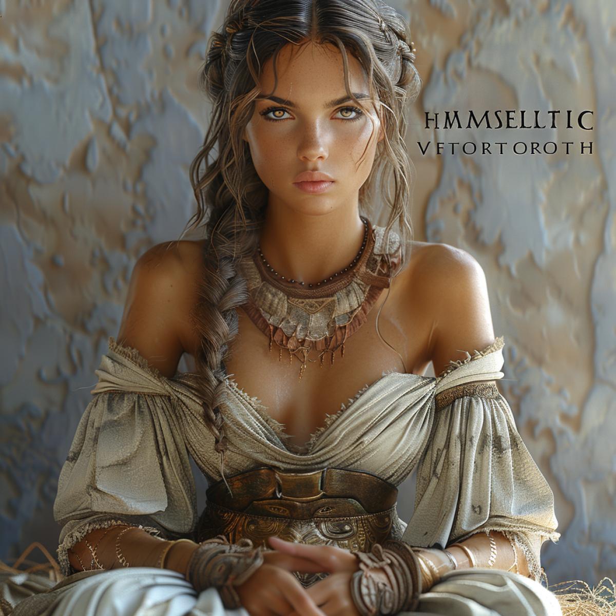 Ancient Greek culture, hyper-realistic technology, high detail, beauty, strength, athleticism, harmony with the world